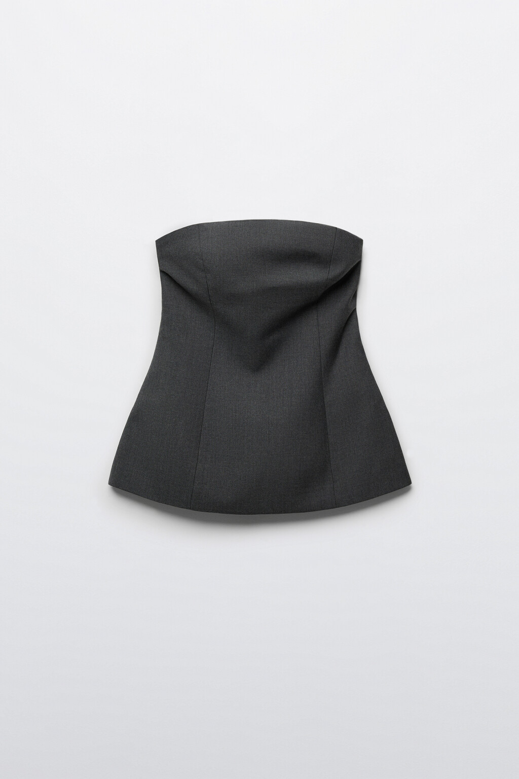 Топ-корсет костюмный - цвет серый - 1