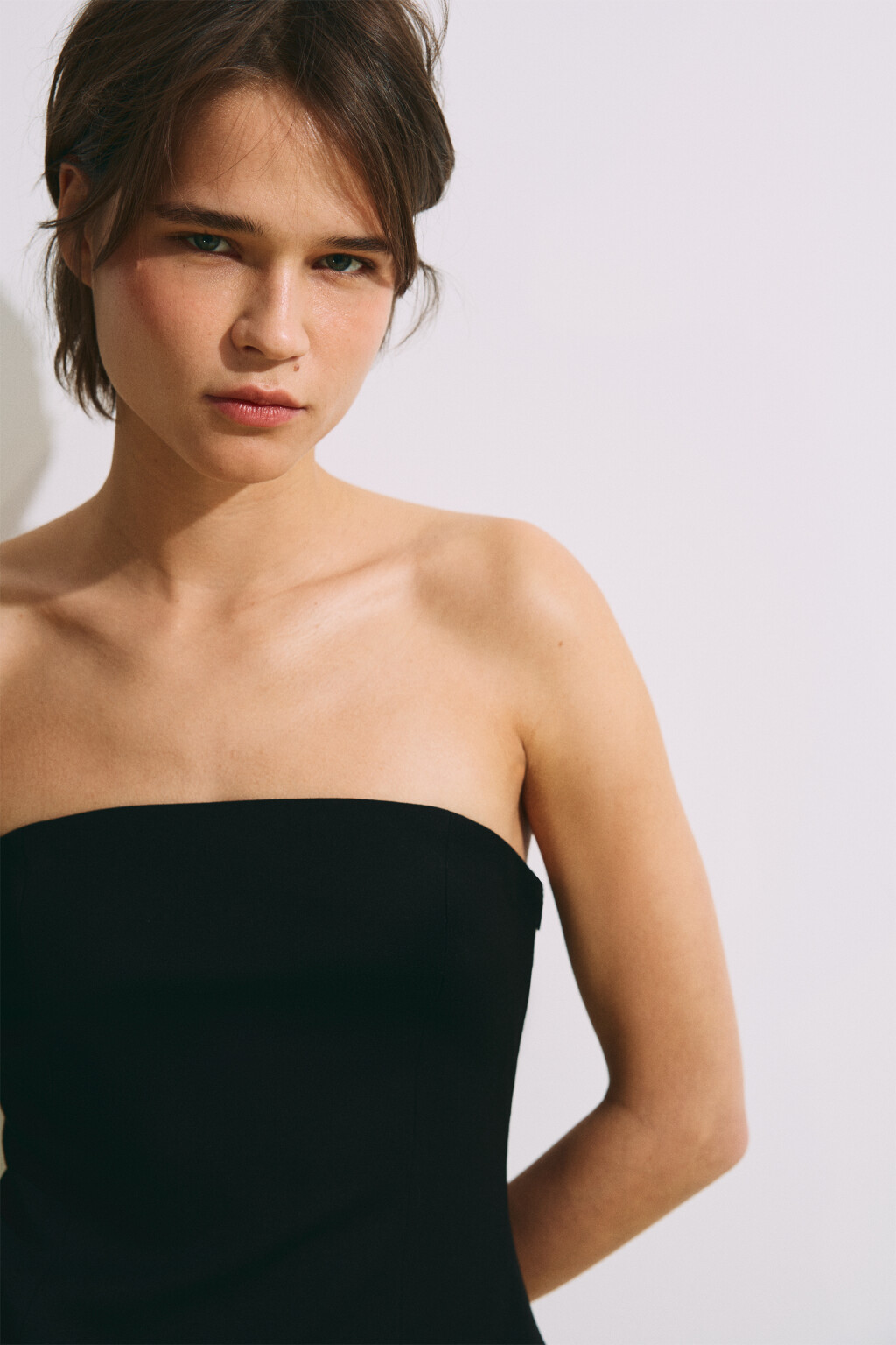 Топ-корсет с бельевым низом - цвет черный - 5