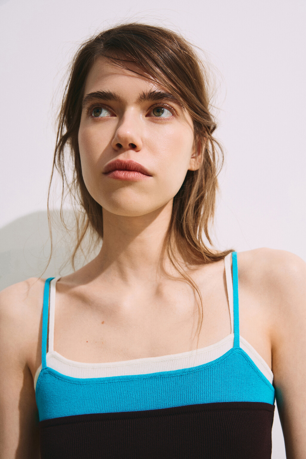 Майка-топ вязаная трехслойная - цвет коричневый - 6