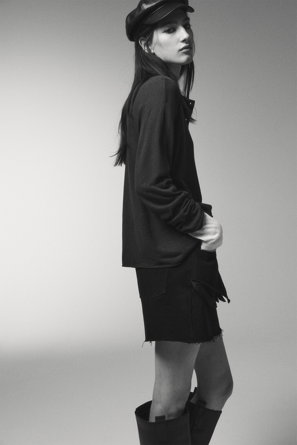 джемпер тонкий оверсайз вязаный на пуговицах - цвет серый - 2