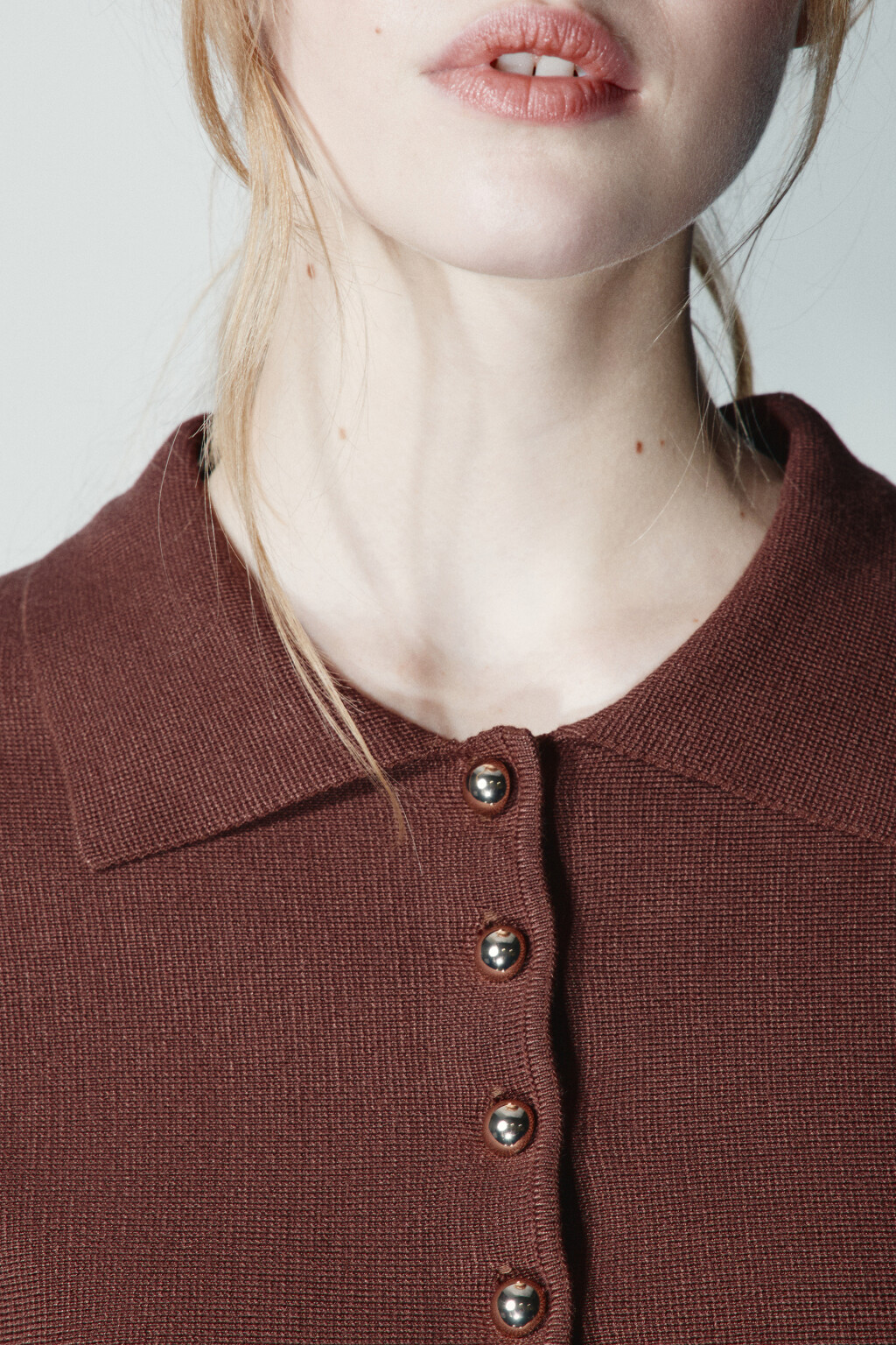 Кардиган приталенный вискозный - цвет коричневый - 6