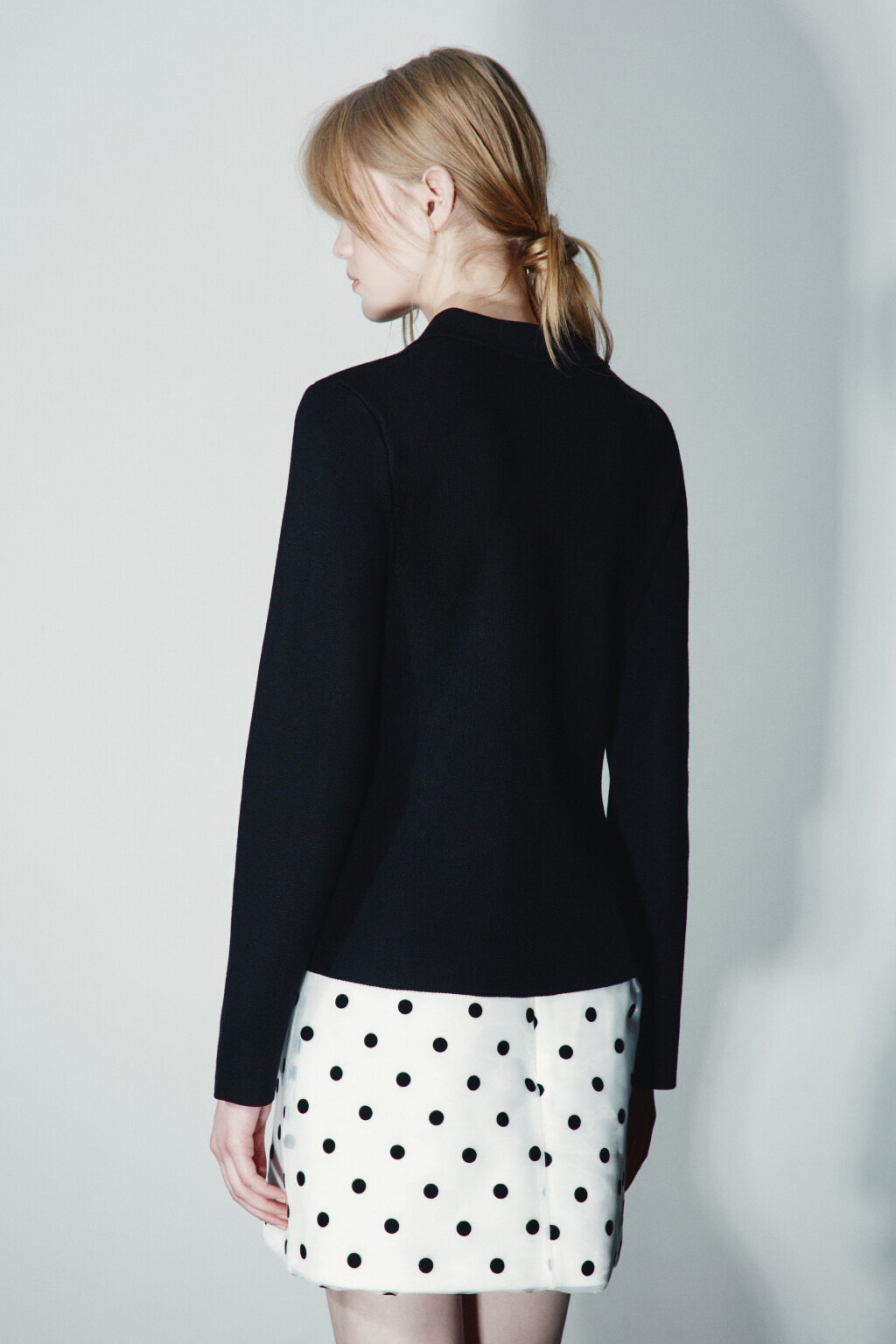 Кардиган приталенный вискозный - цвет черный - 3