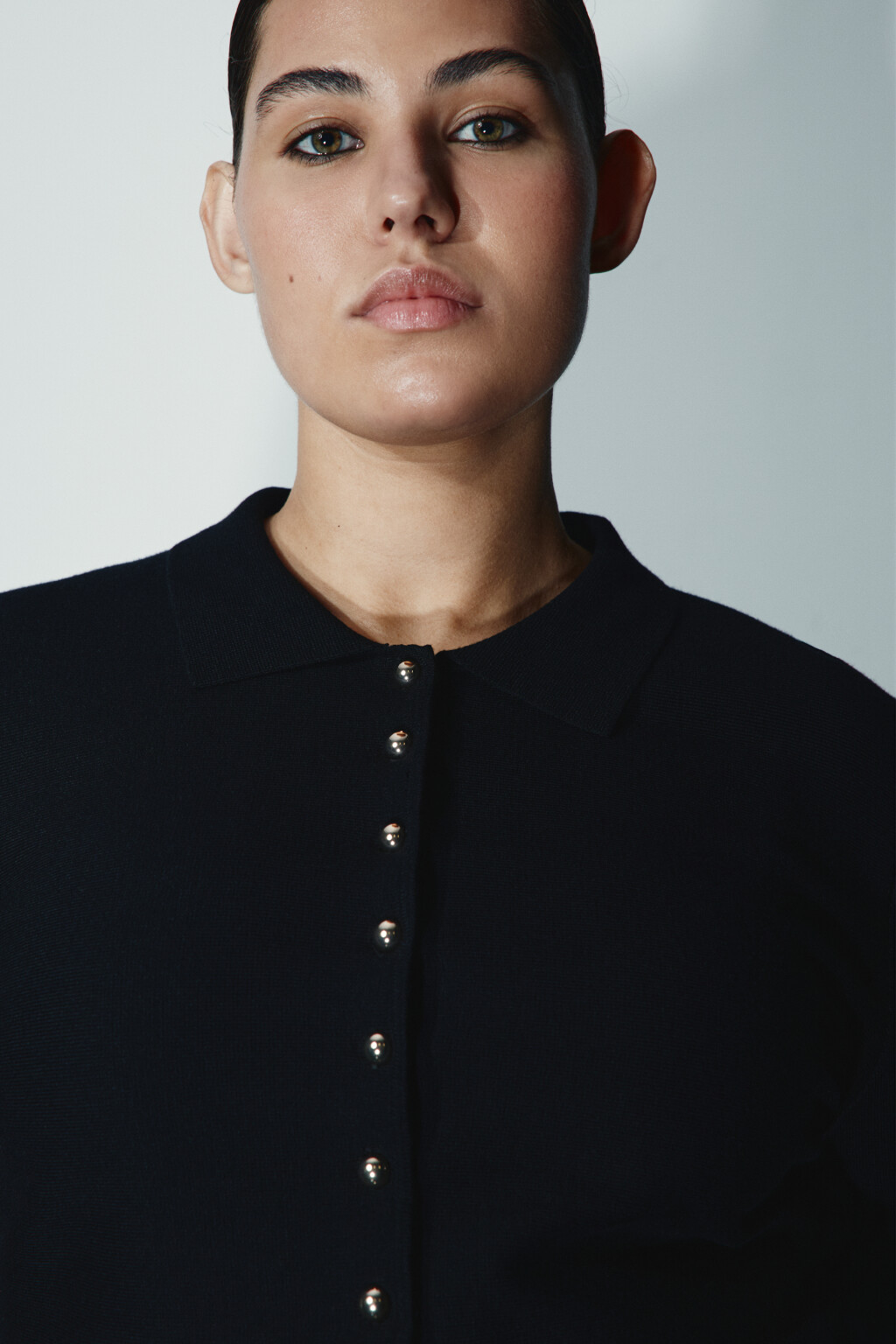 Кардиган приталенный вискозный - цвет черный - 5