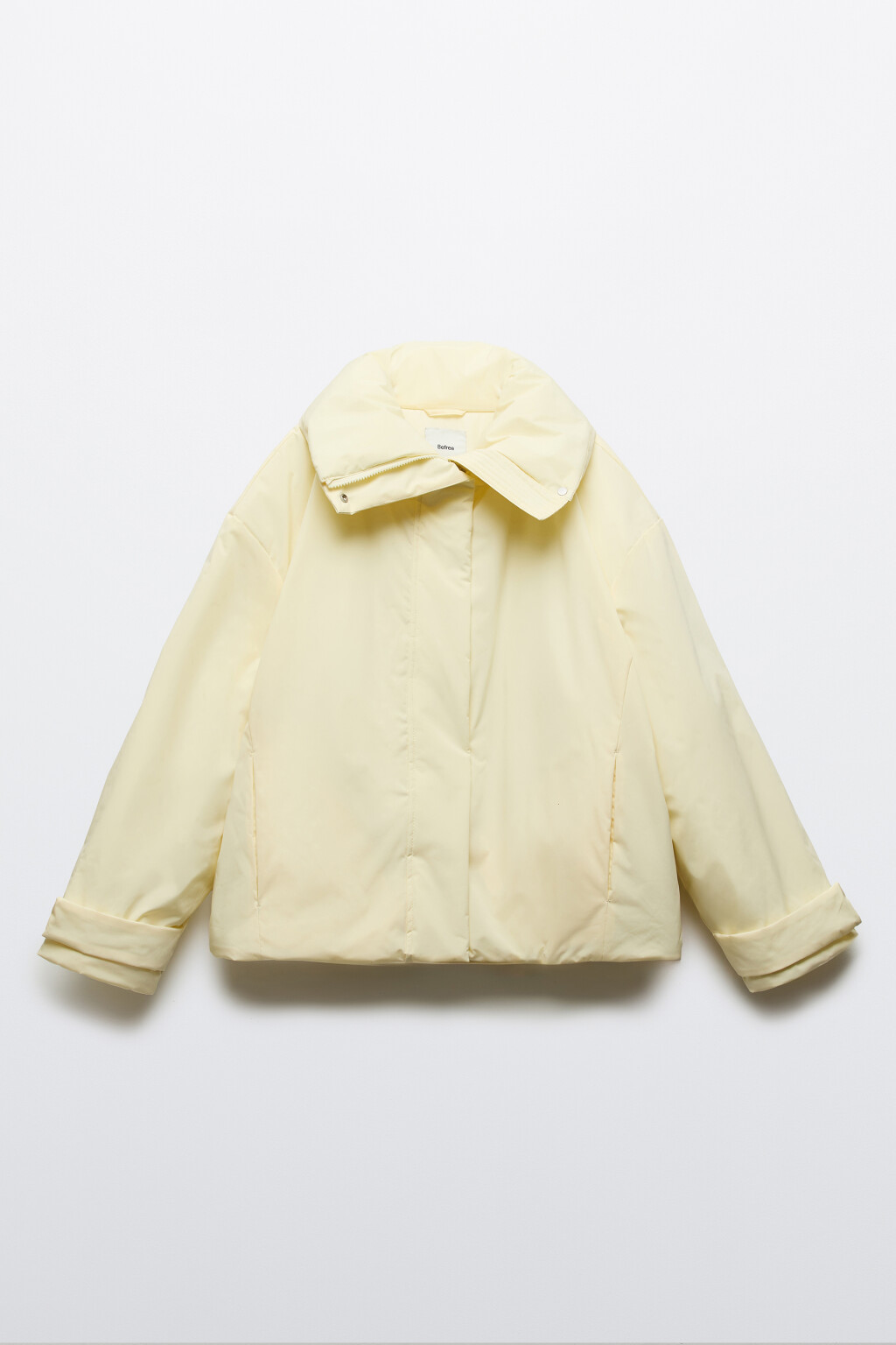 Куртка укороченная без капюшона - цвет желтый - 1