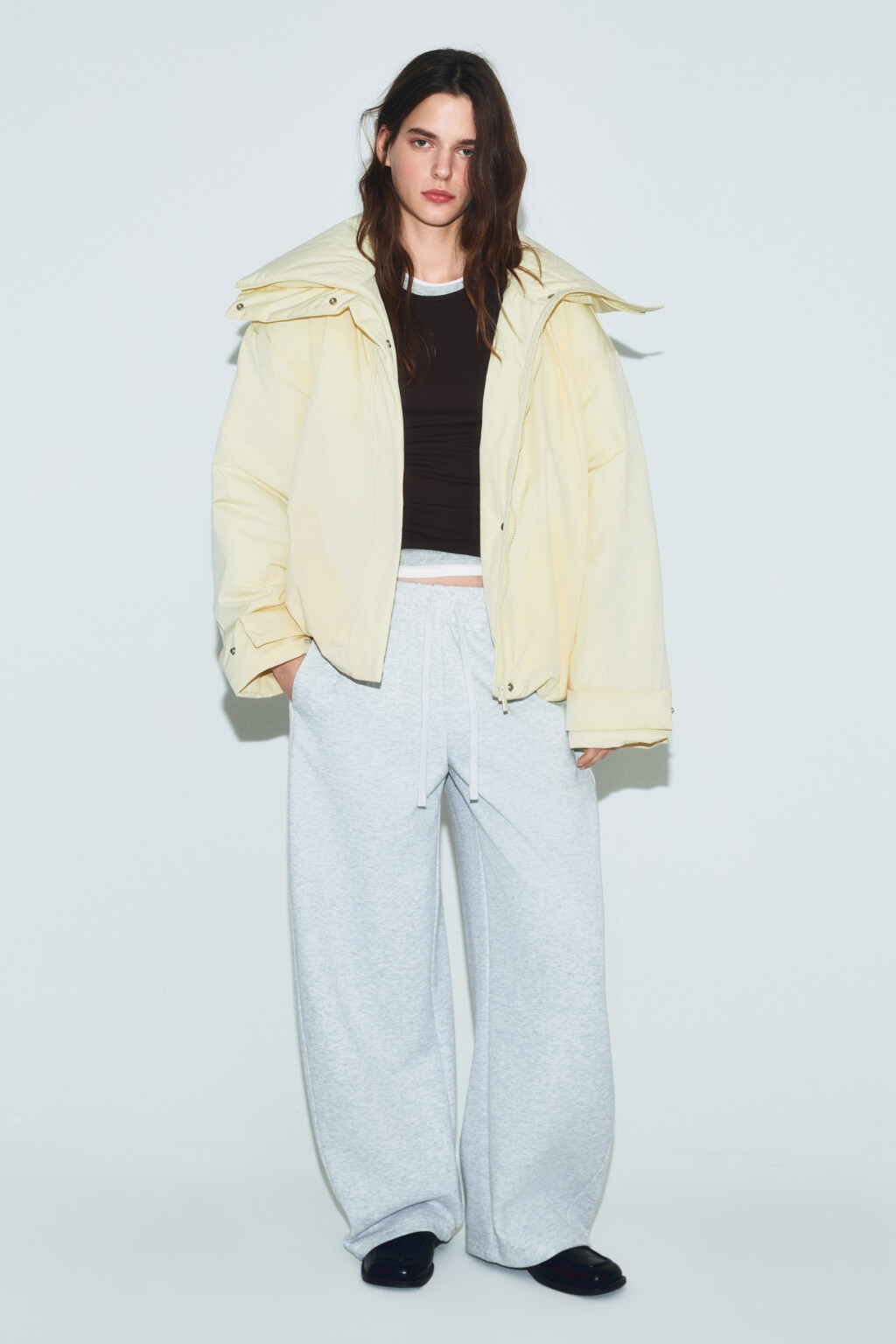 Куртка укороченная без капюшона - цвет желтый - 4