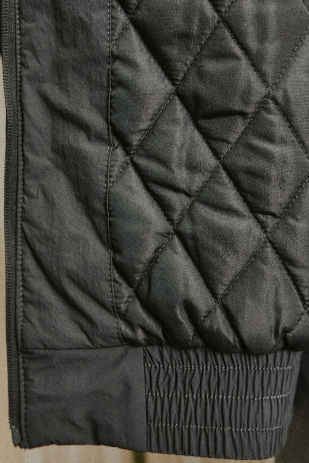 Куртка укороченная с воротником-стойкой - цвет серый - 8