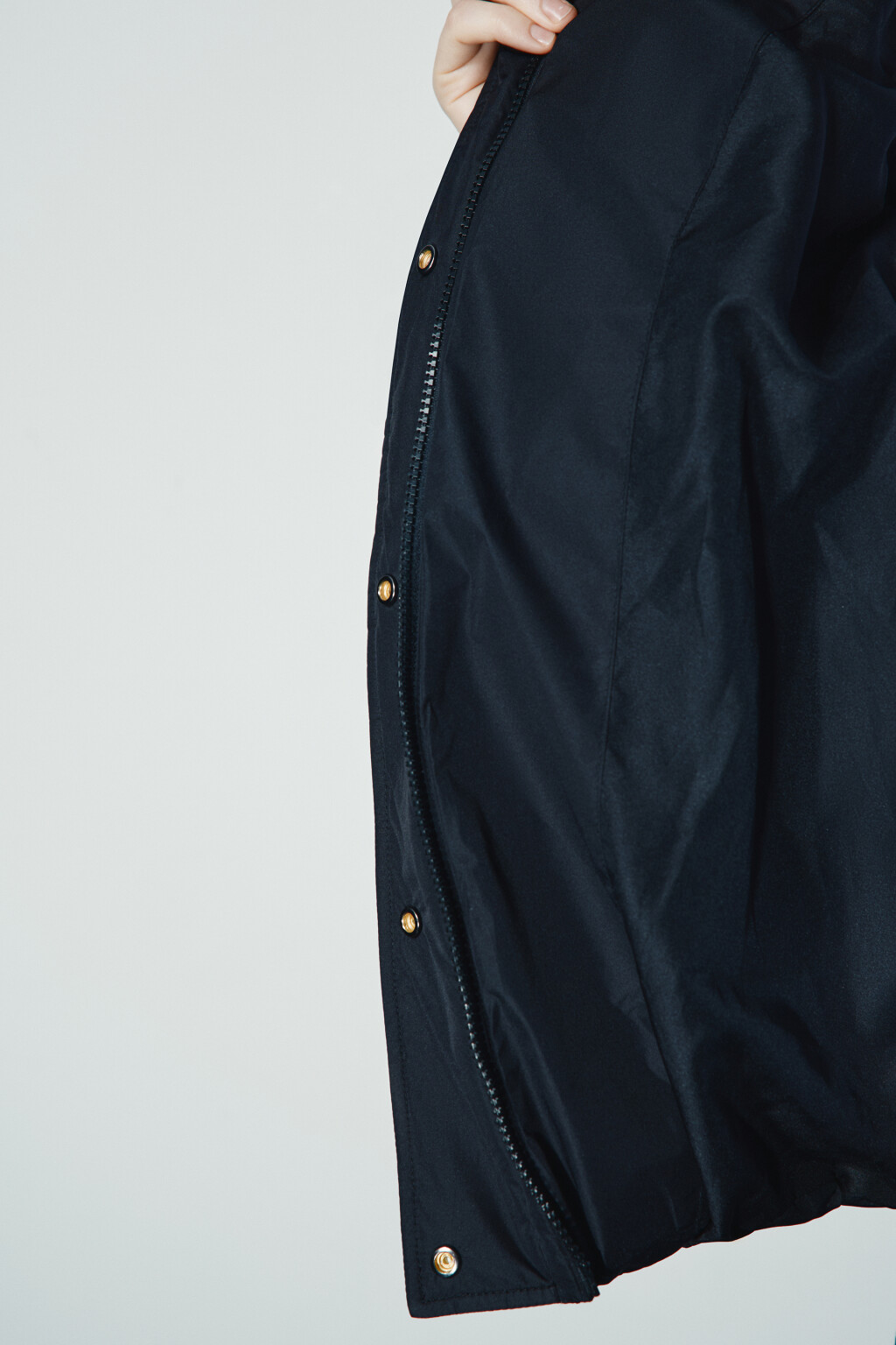 Куртка стеганая с утяжками - цвет черный - 8