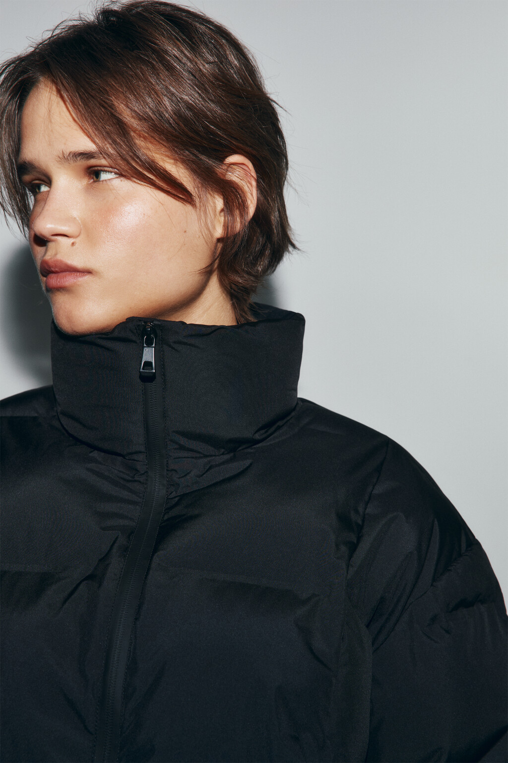 Куртка стеганая укороченная - цвет черный - 6