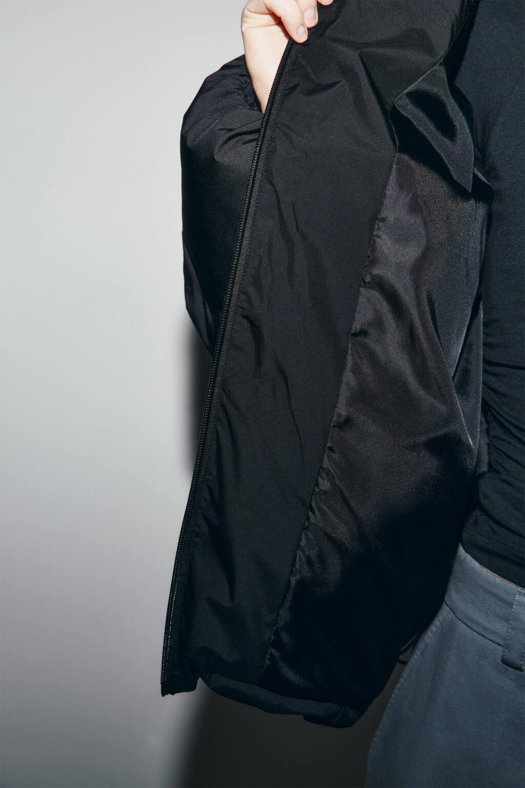 Куртка стеганая укороченная - цвет черный - 8