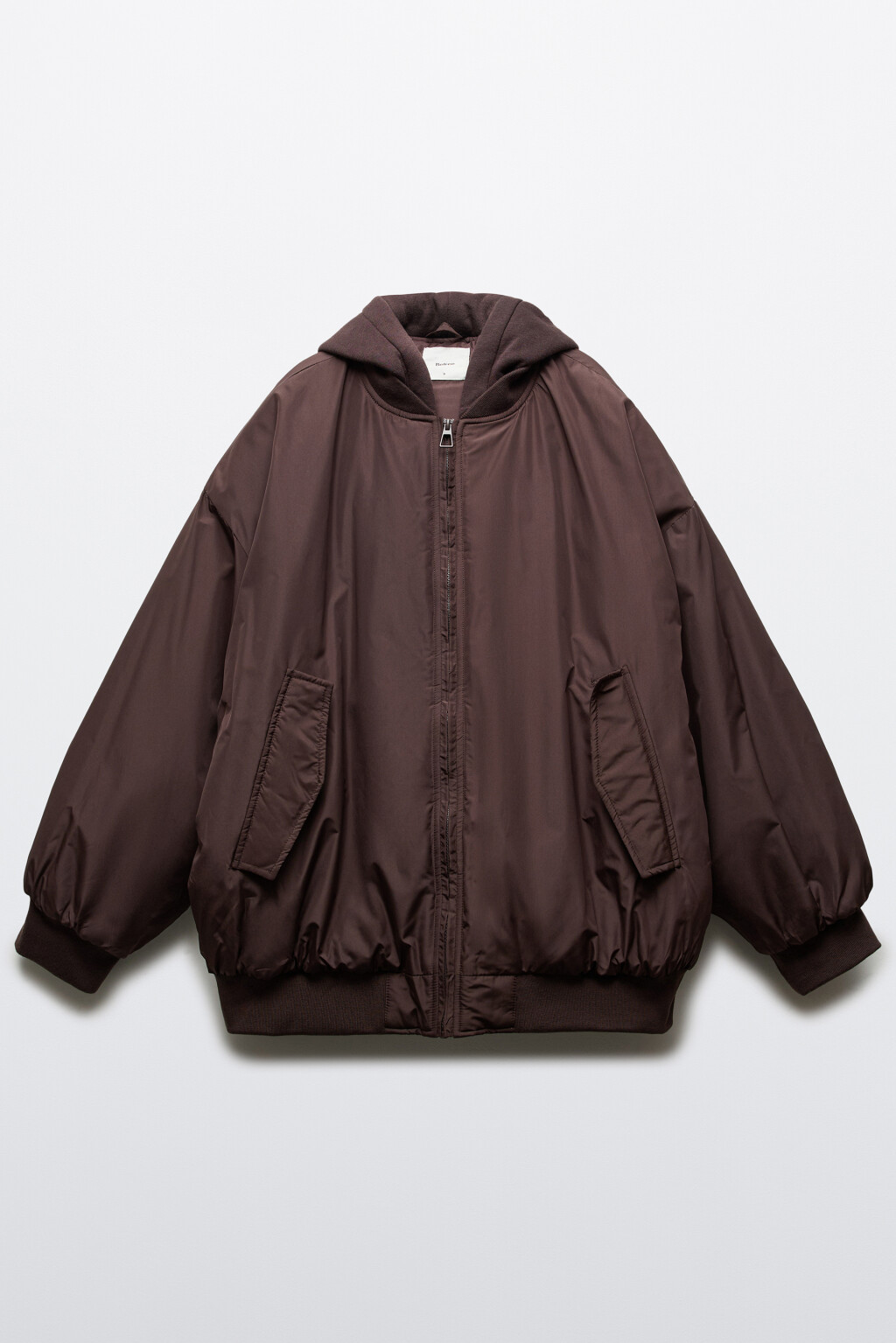 Куртка-бомбер утепленная - цвет коричневый - 1