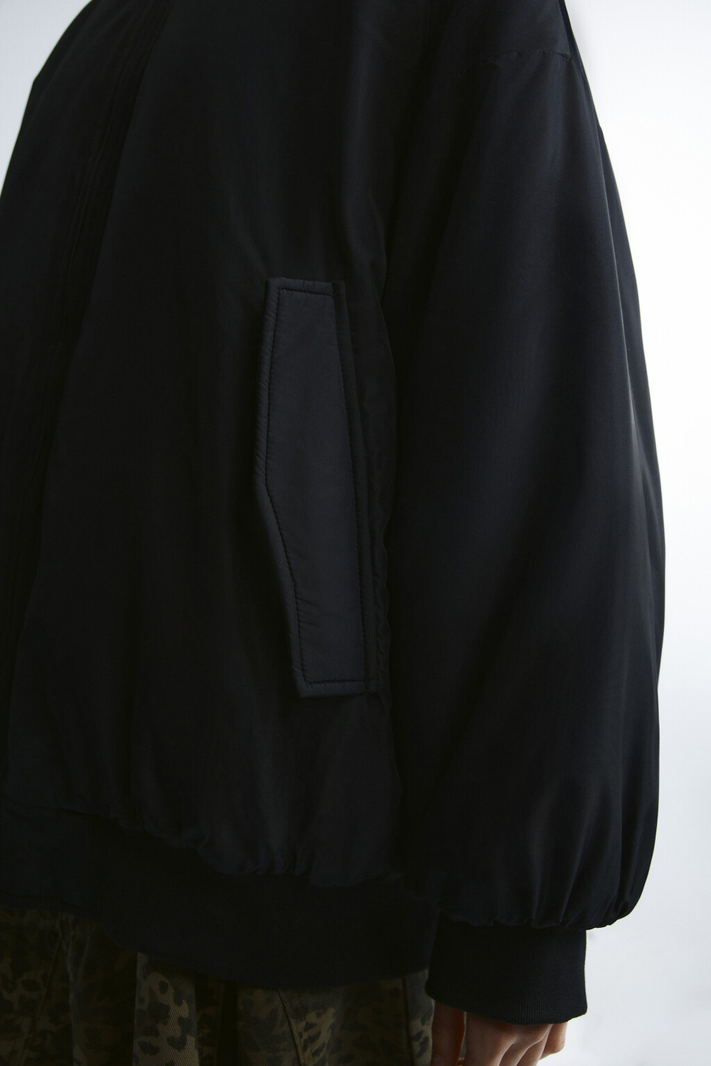 Куртка-бомбер утепленная - цвет черный - 8