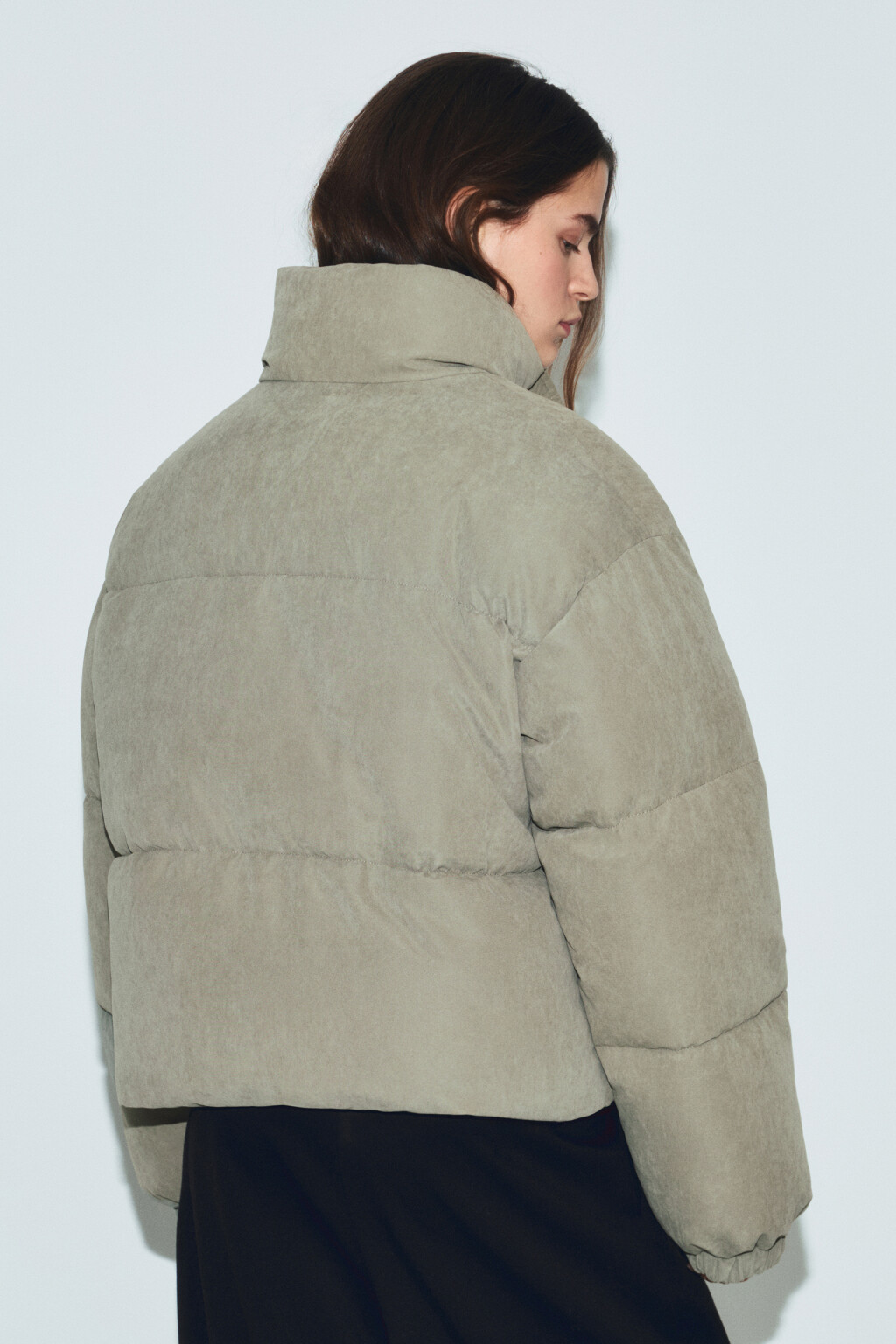 Куртка стеганая без капюшона - цвет зеленый - 3