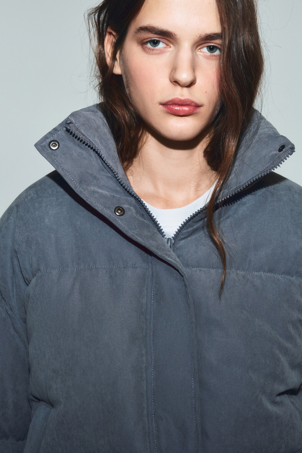 Куртка стеганая без капюшона - цвет серый - 5