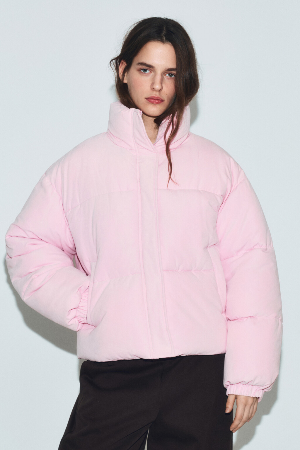 Куртка стеганая без капюшона - цвет розовый - 3