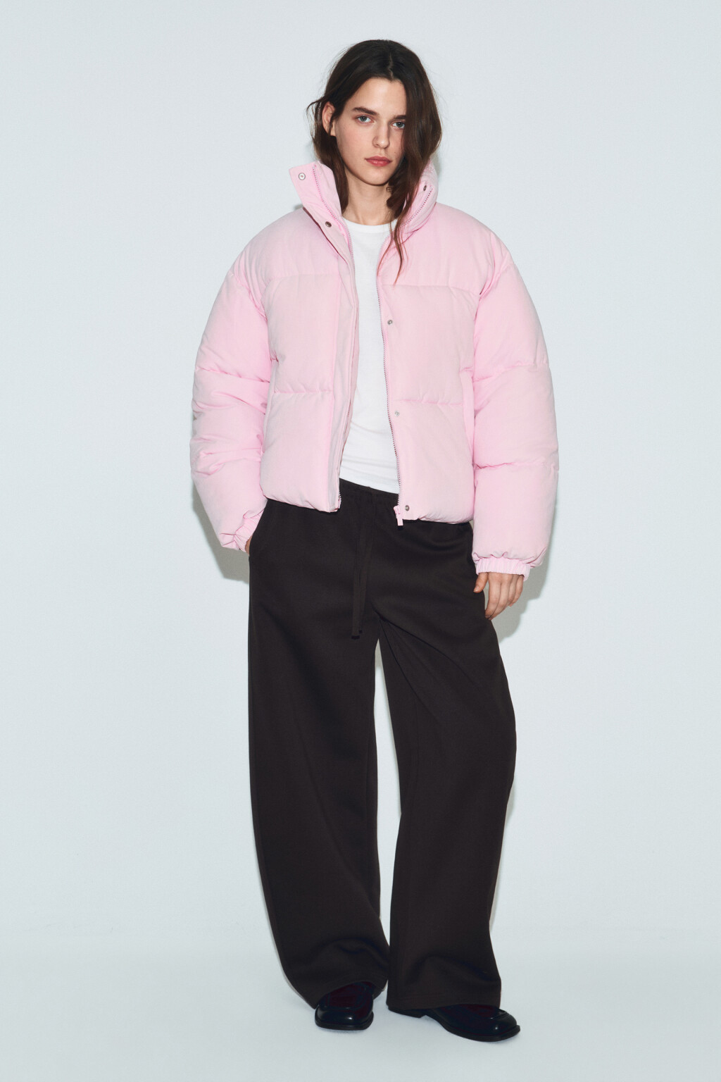 Куртка стеганая без капюшона - цвет розовый - 5