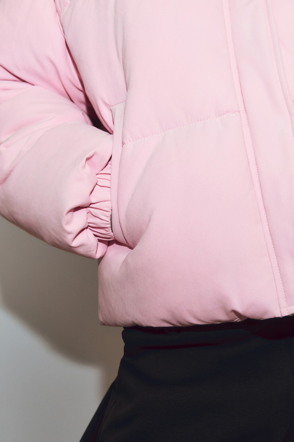 Куртка стеганая без капюшона - цвет розовый - 7