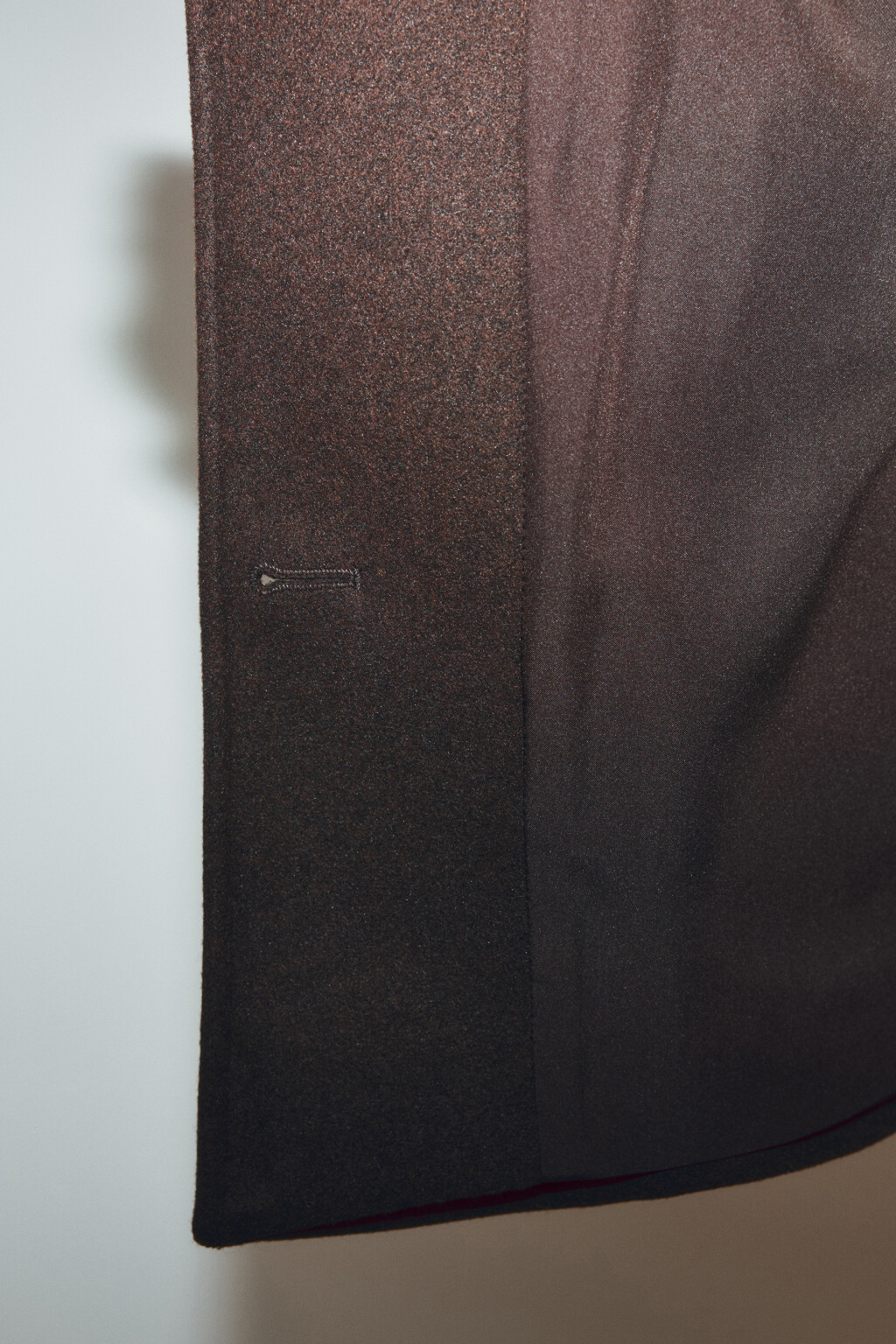 Полупальто драповое с воротником-стойкой - цвет коричневый - 9