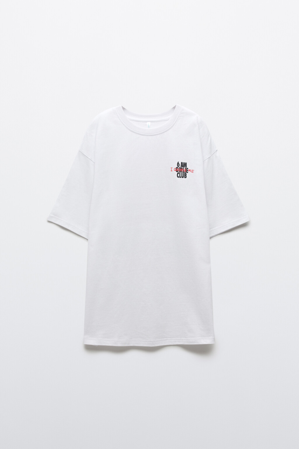 Футболка спортивная хлопковая с принтом - цвет ванильный - 1