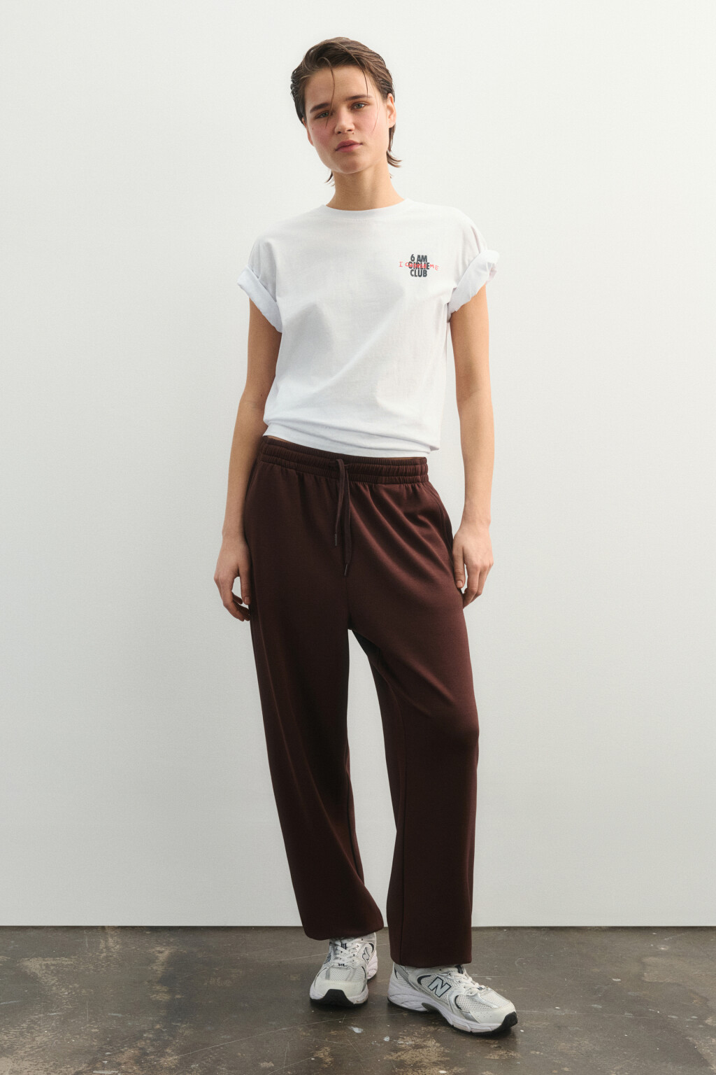 футболка спортивная хлопковая с принтом - цвет ванильный - 5