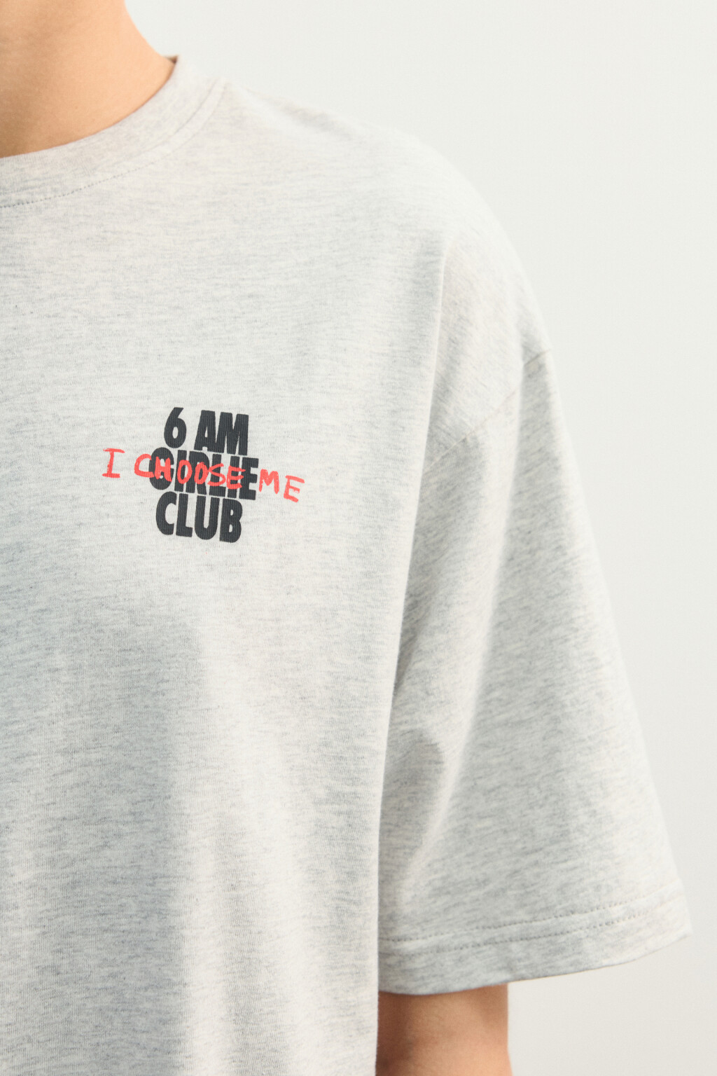 футболка спортивная хлопковая с принтом - цвет серый - 6