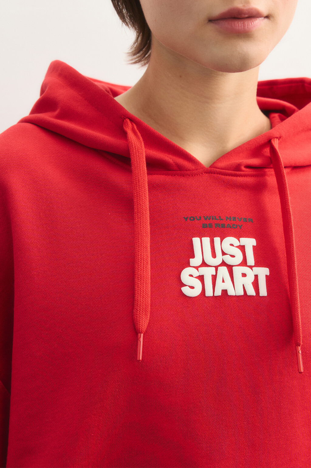 худи спортивная оверсайз из футера - цвет красный - 6
