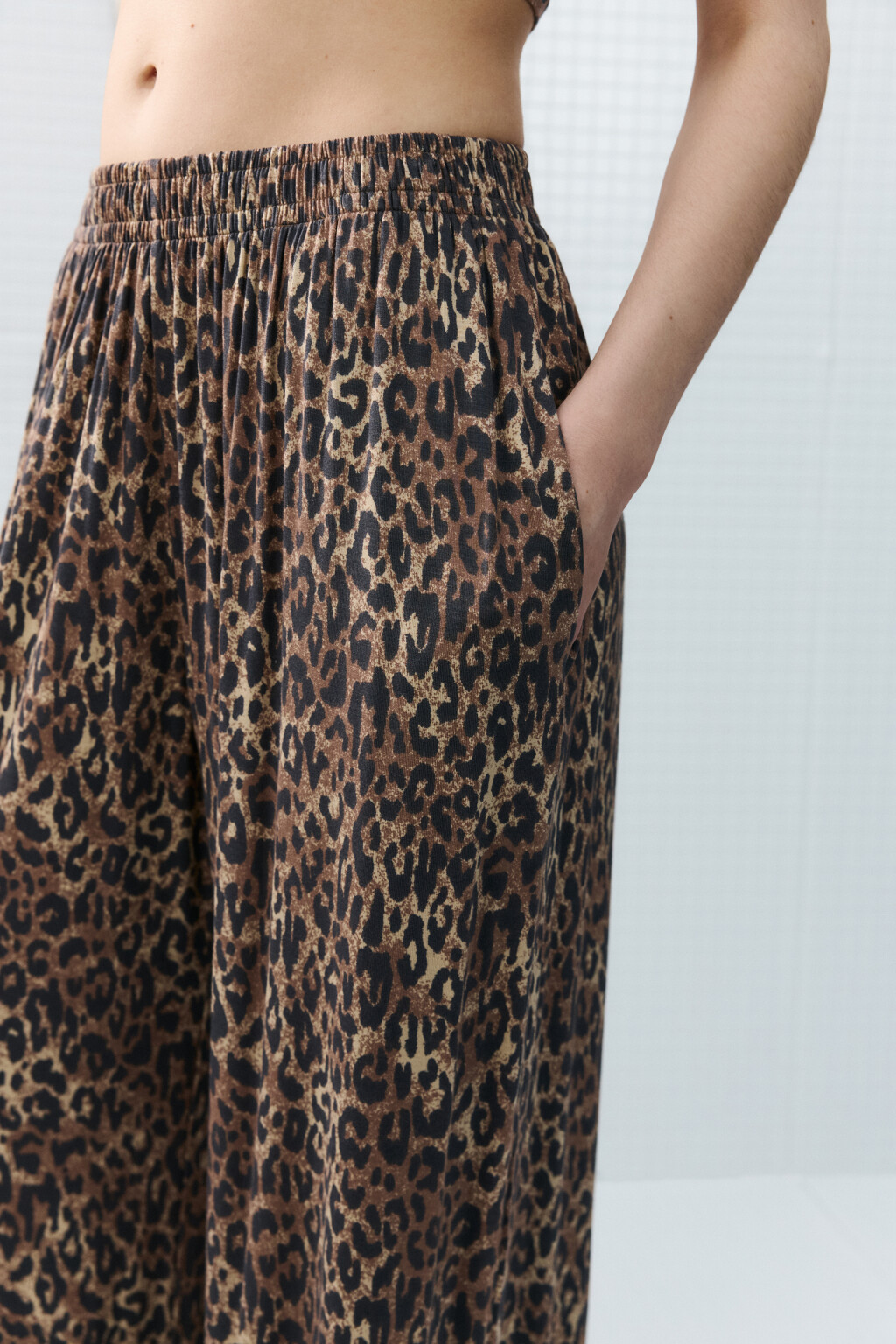 Брюки домашние широкие - цвет мультиколор - 6