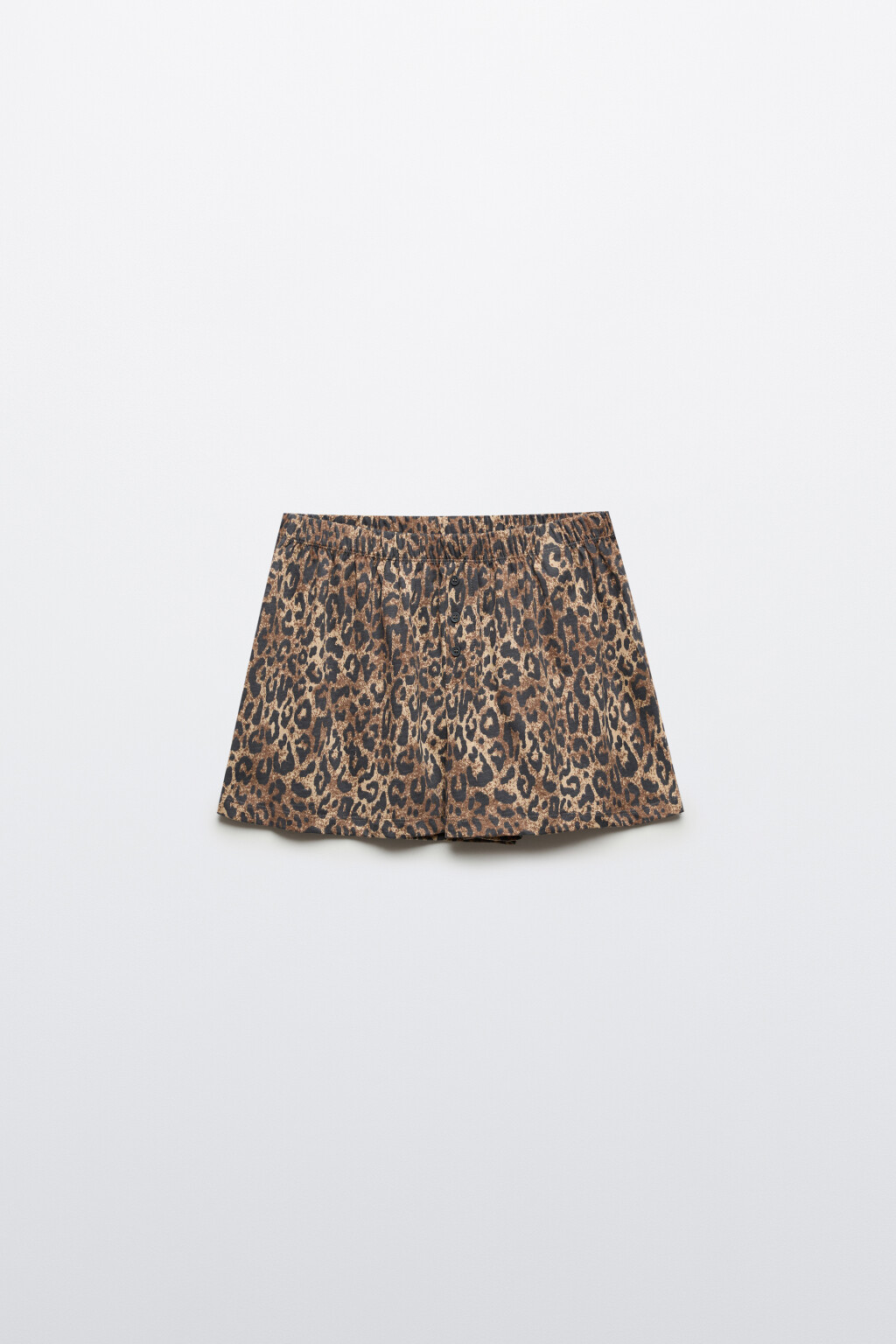 Шорты хлопковые домашние с принтом - цвет мультиколор - 1