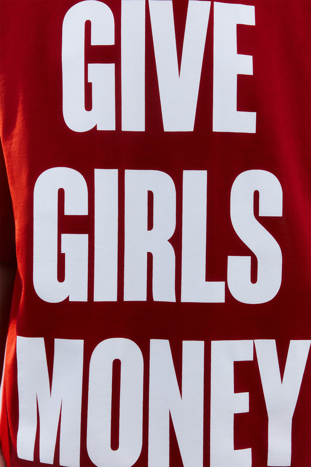 Платье-футболка домашнее хлопковое с принтом - цвет красный - 6