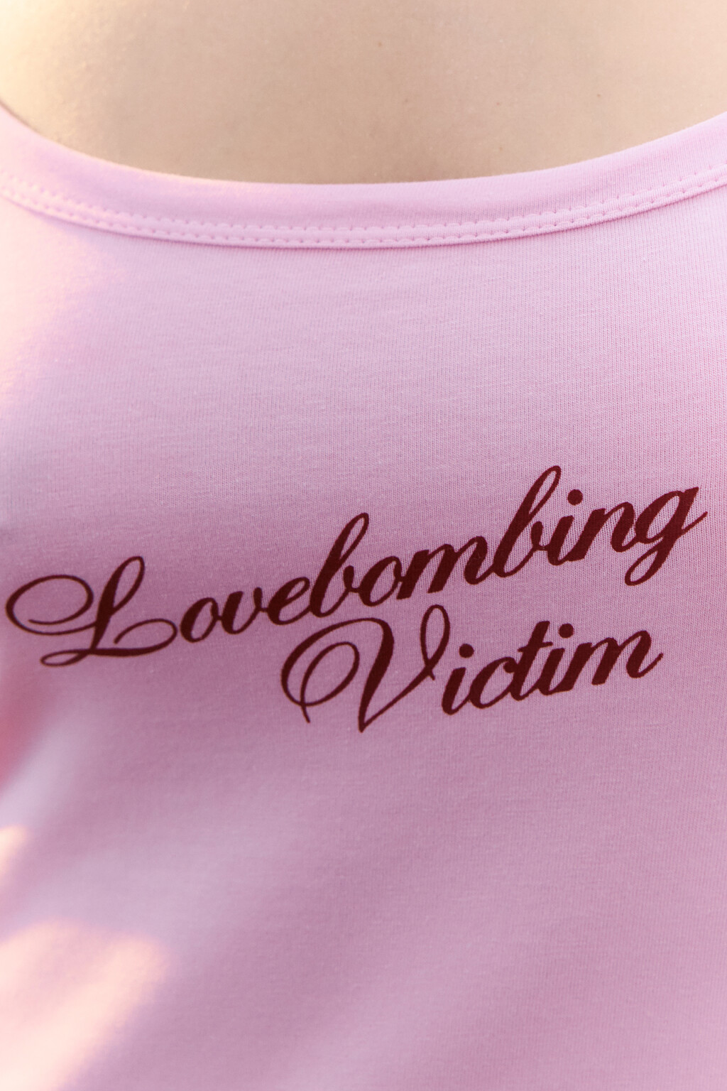 Платье-майка домашнее облегающее с принтом - цвет розовый - 6