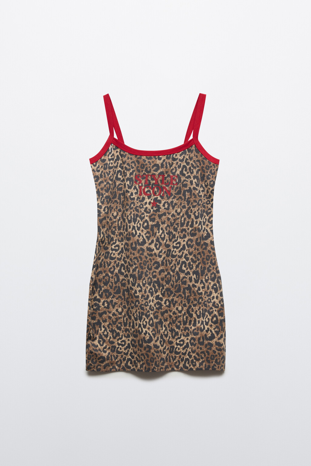 Платье-майка домашнее облегающее с принтом - цвет мультиколор - 7