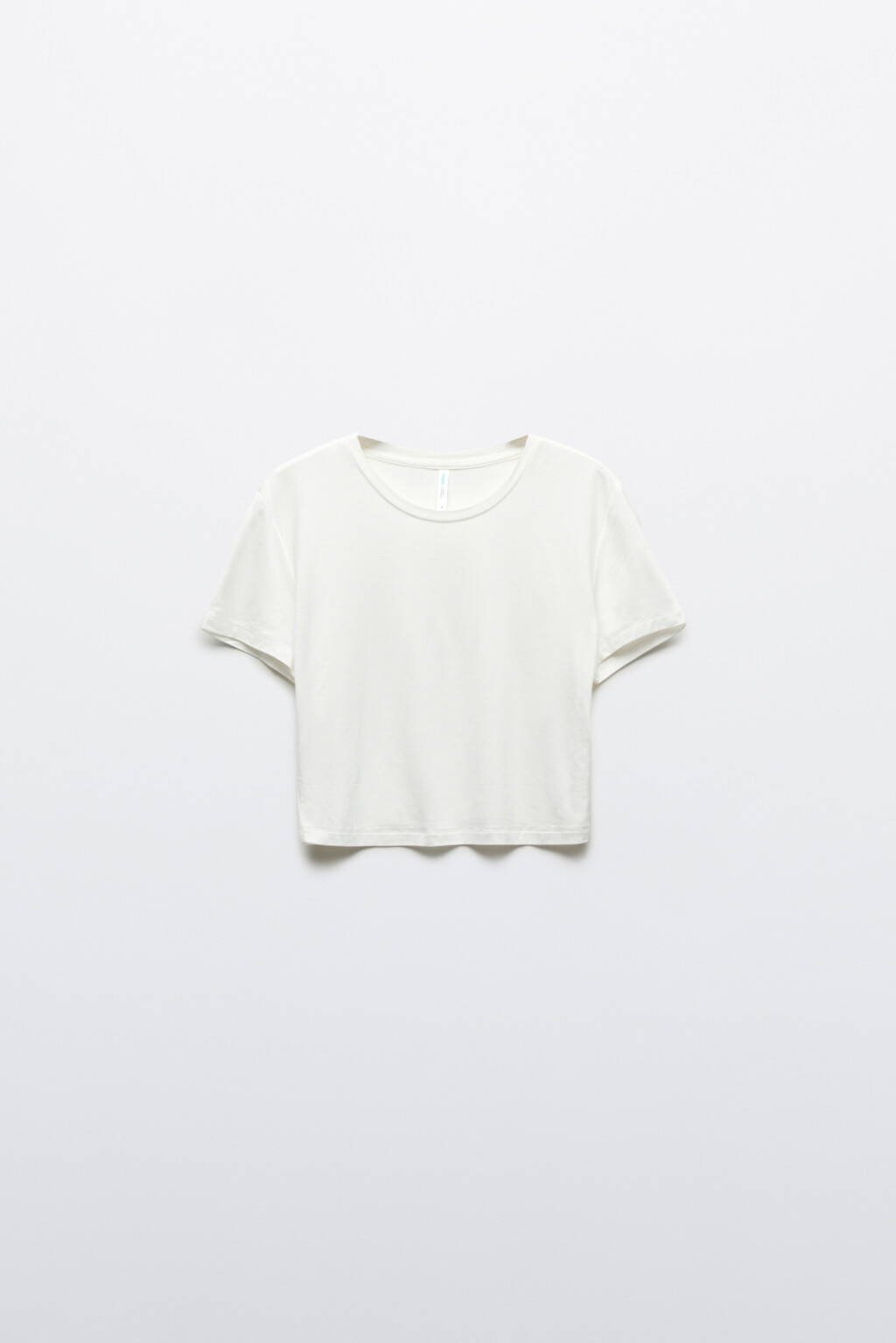 Футболка-топ домашняя укороченная - цвет ванильный - 8