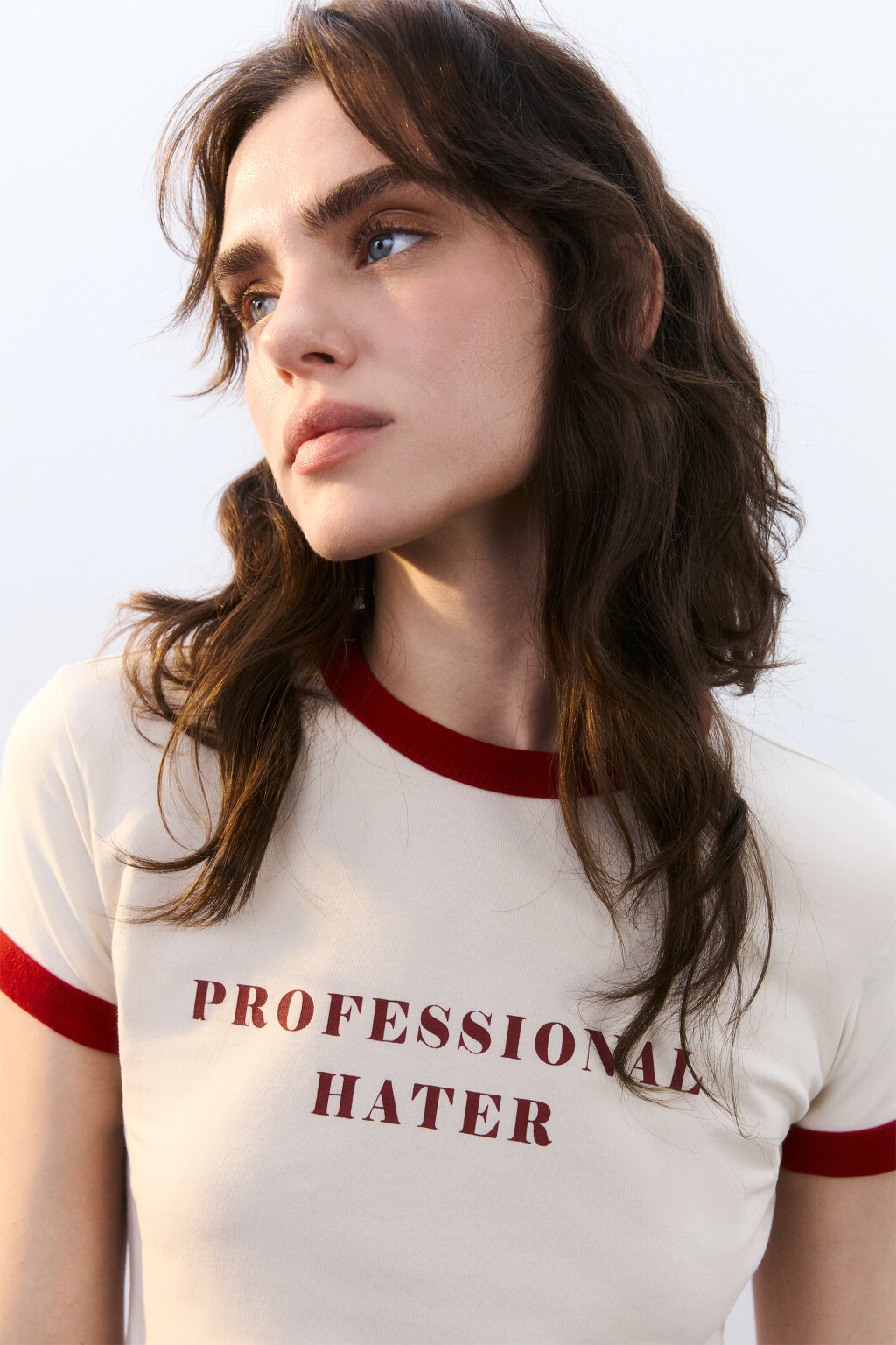 Футболка домашняя облегающая с принтом - цвет бежевый - 6