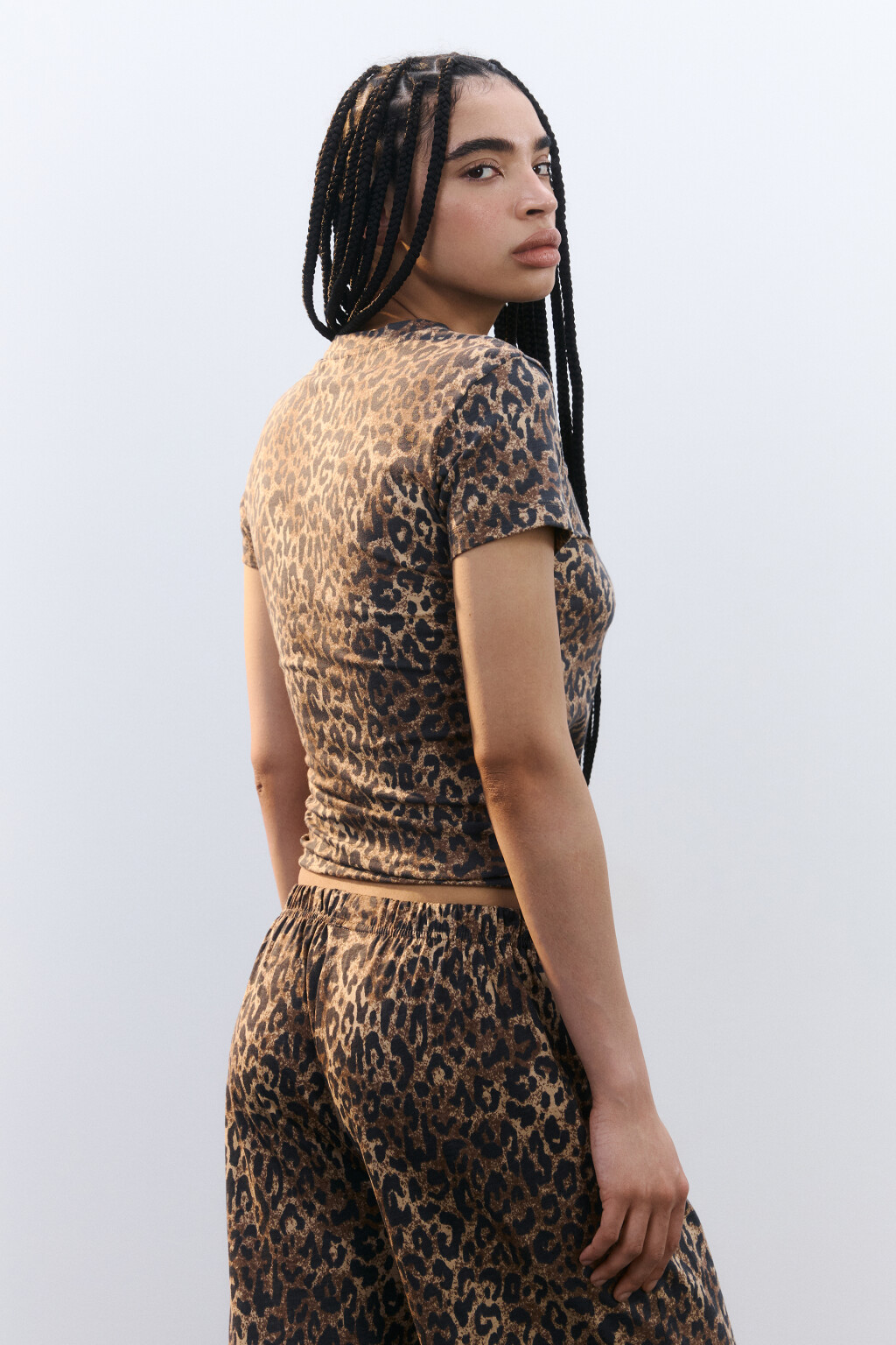 Футболка домашняя облегающая с принтом - цвет мультиколор - 3