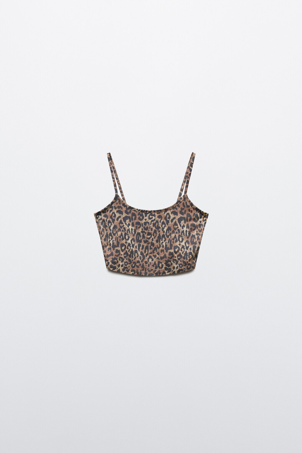 Майка-топ домашняя вискозная на тонких бретелях - цвет мультиколор - 1