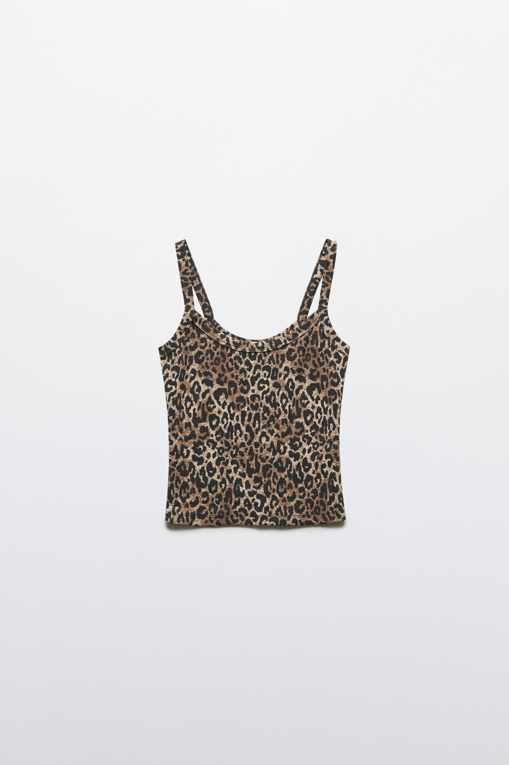 Майка облегающая в рубчик - цвет мультиколор - 1