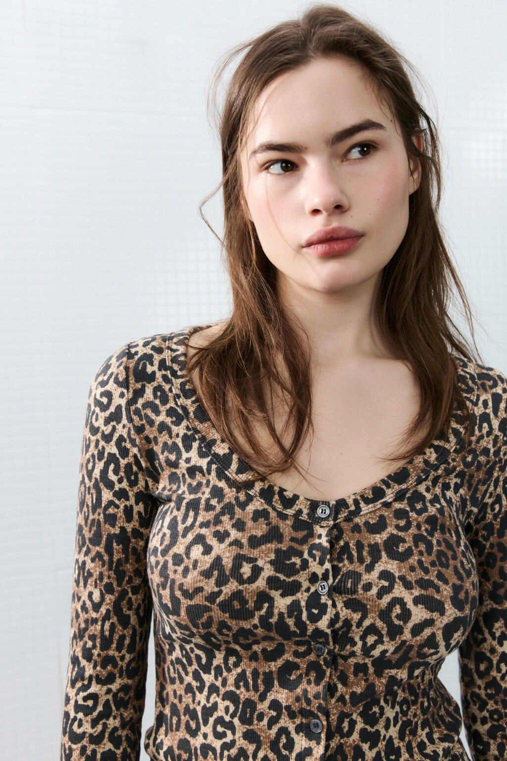 Кардиган домашний на пуговицах в рубчик - цвет мультиколор - 5