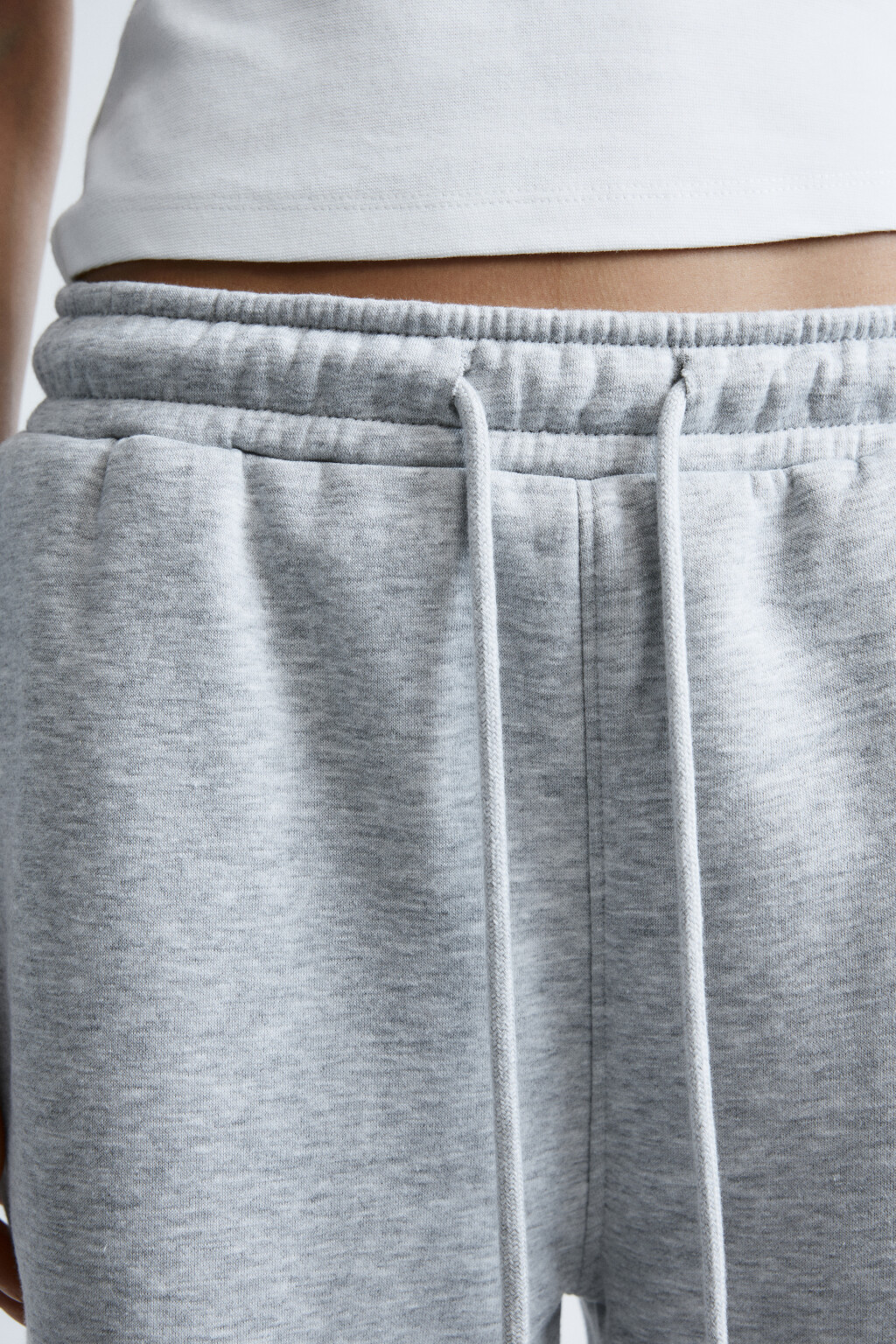 Брюки-джоггеры базовые трикотажные - цвет серый - 5