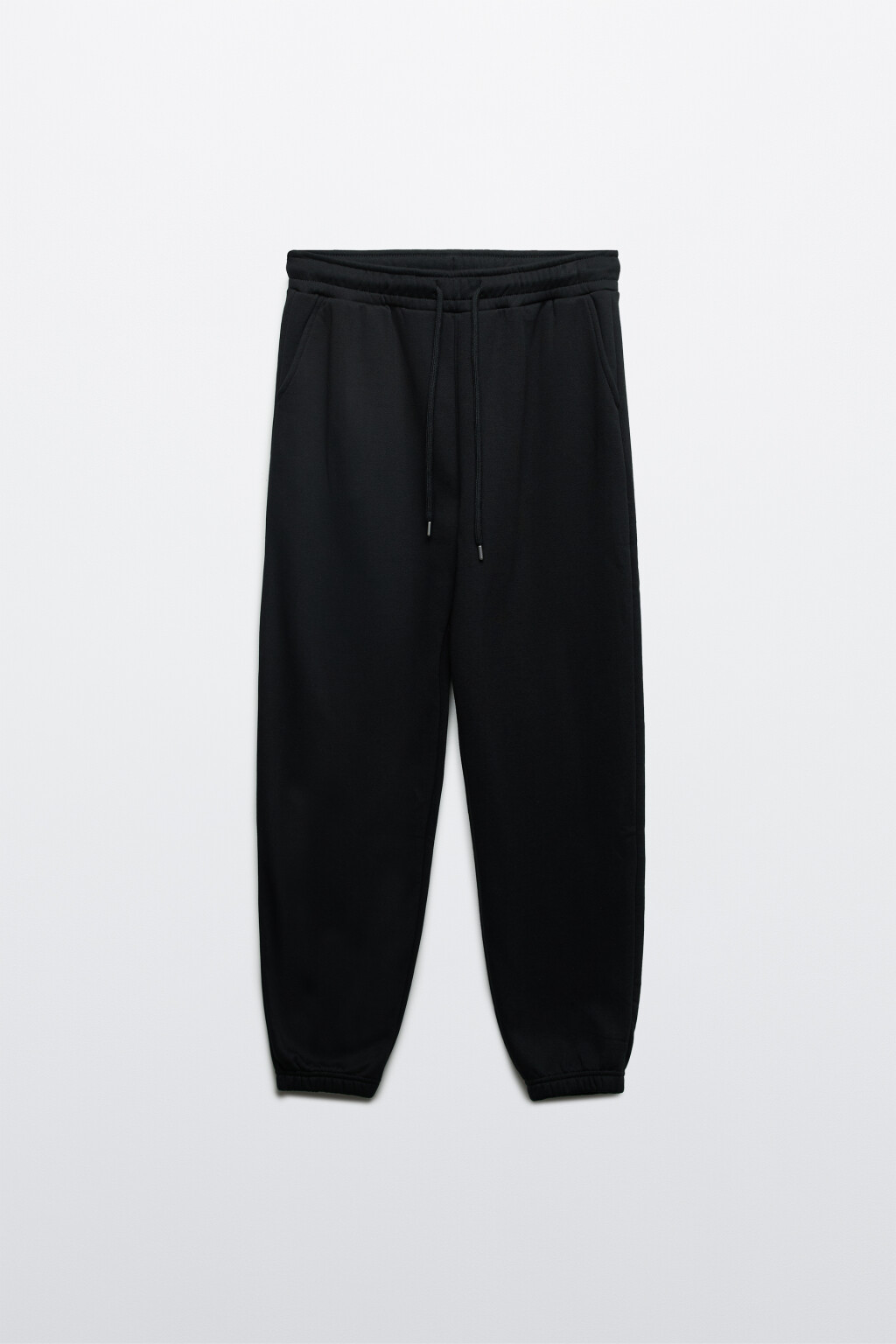 Брюки-джоггеры базовые трикотажные - цвет черный - 7