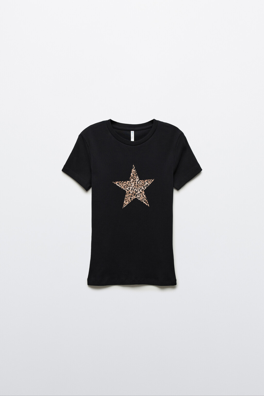 Футболка-топ облегающая с надписью - цвет черный - 7