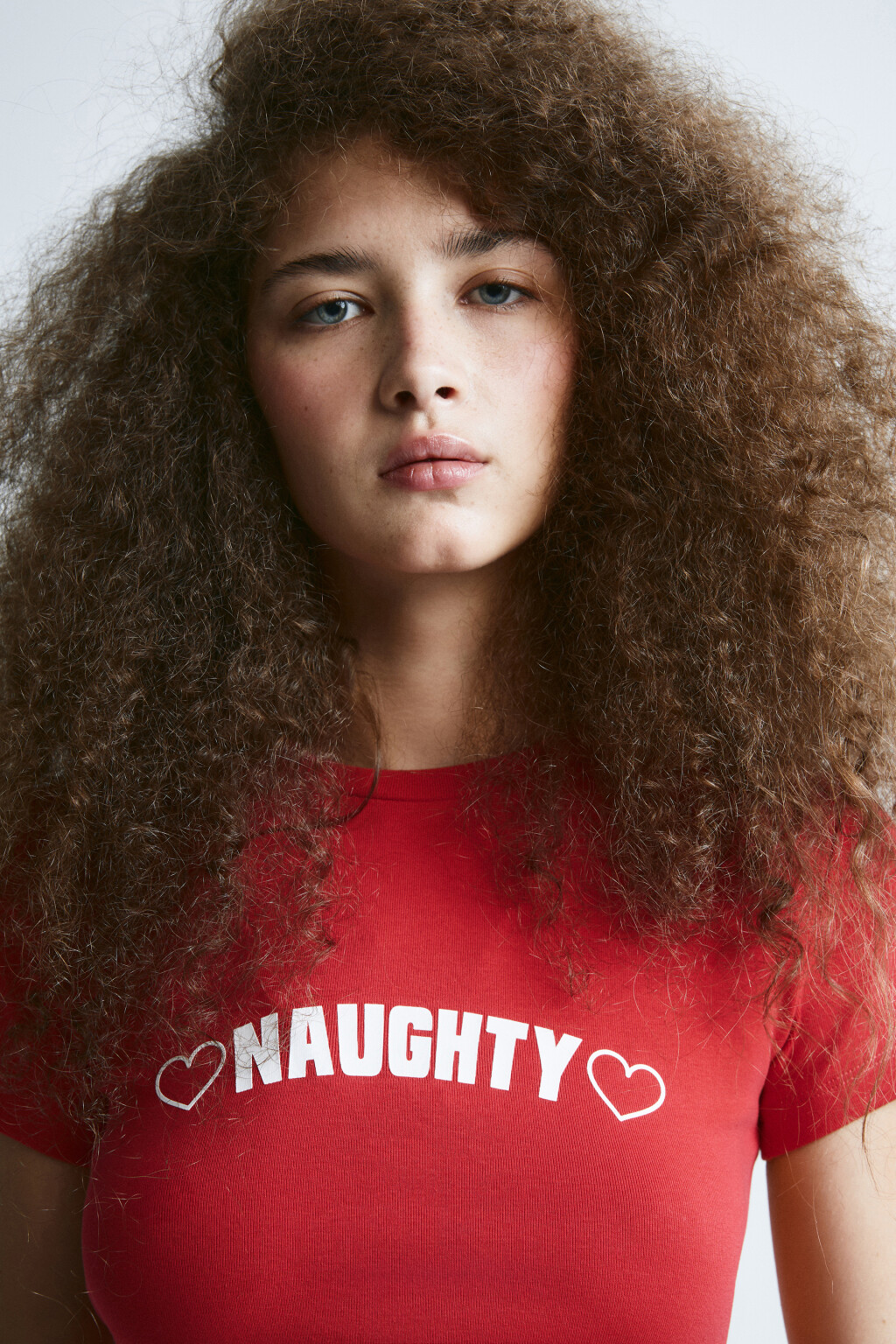 Футболка-топ облегающая с надписью - цвет красный - 6