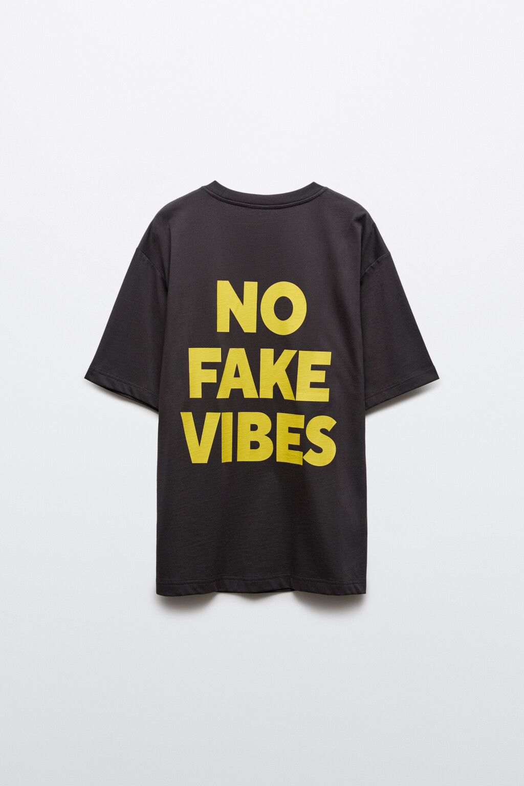 Футболка хлопковая oversize с надписью - цвет черный - 9