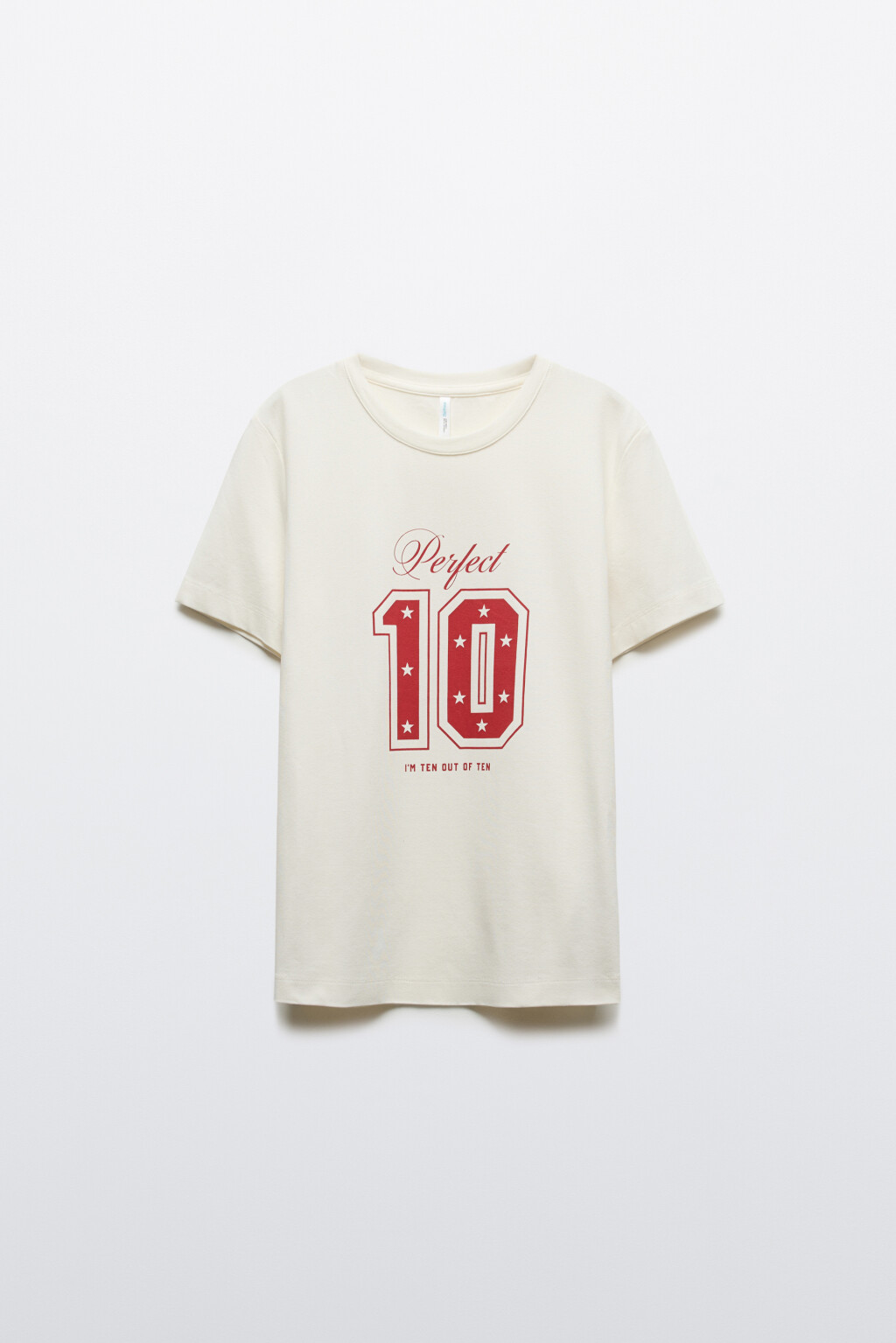 Футболка полуприлегающая с принтом - цвет белый - 7