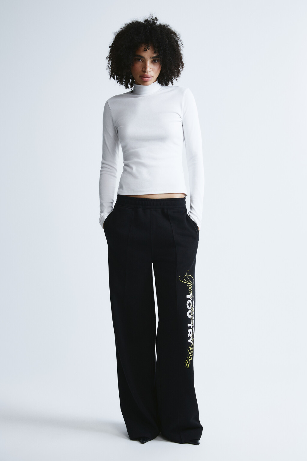 Лонгслив облегающий - цвет молочный - 4