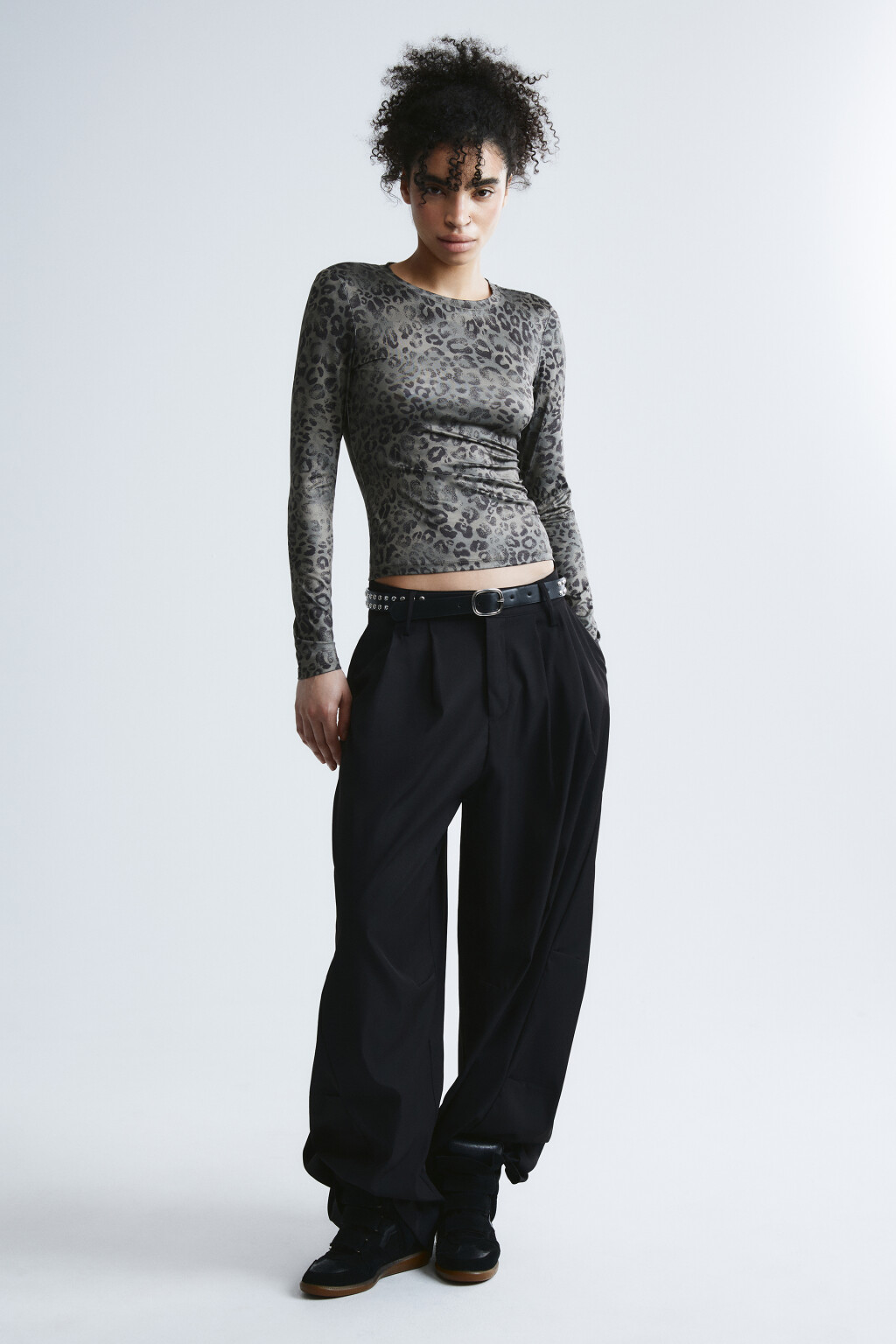 Лонгслив облегающий - цвет мультиколор - 5