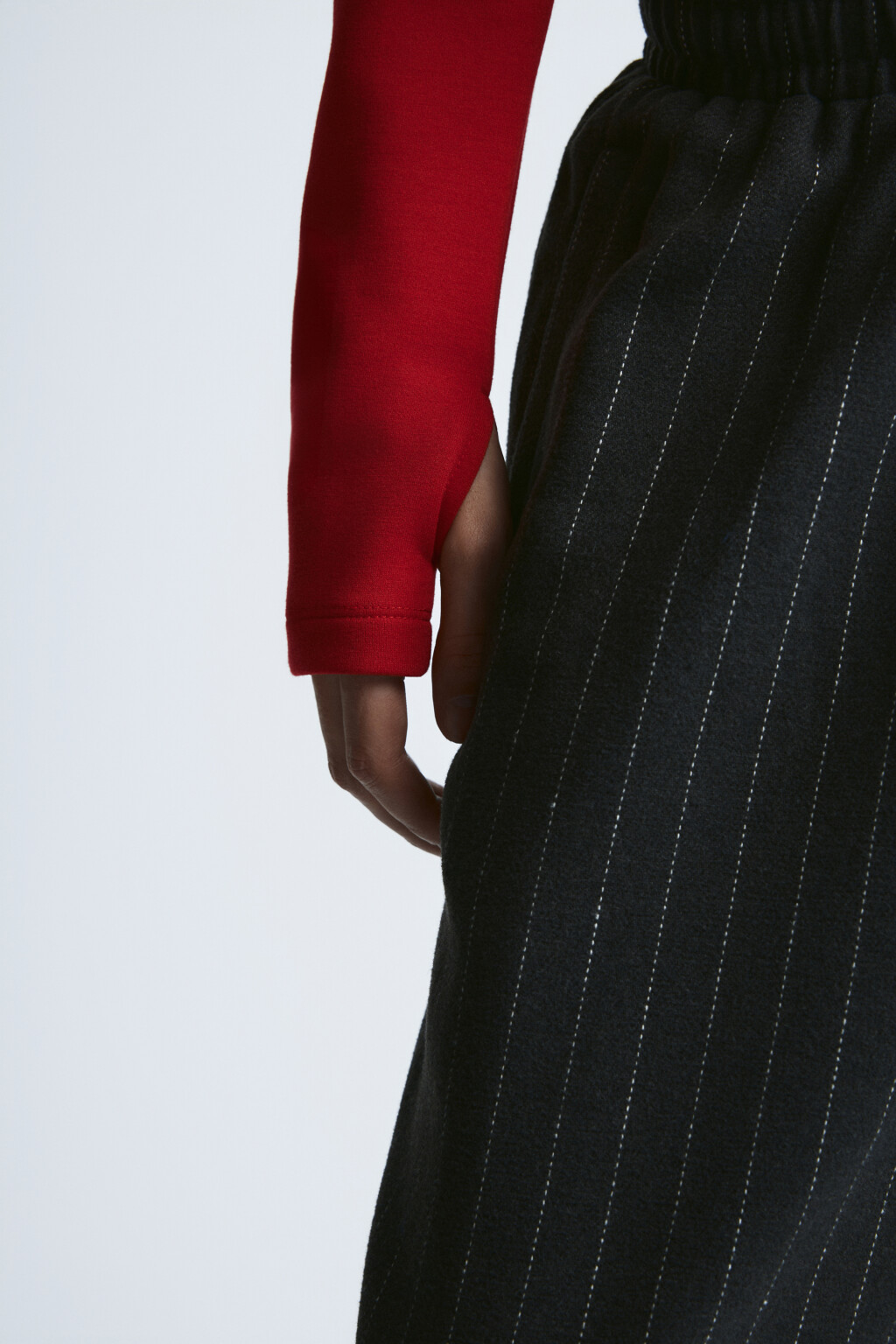 Худи-зипка облегающая - цвет красный - 6