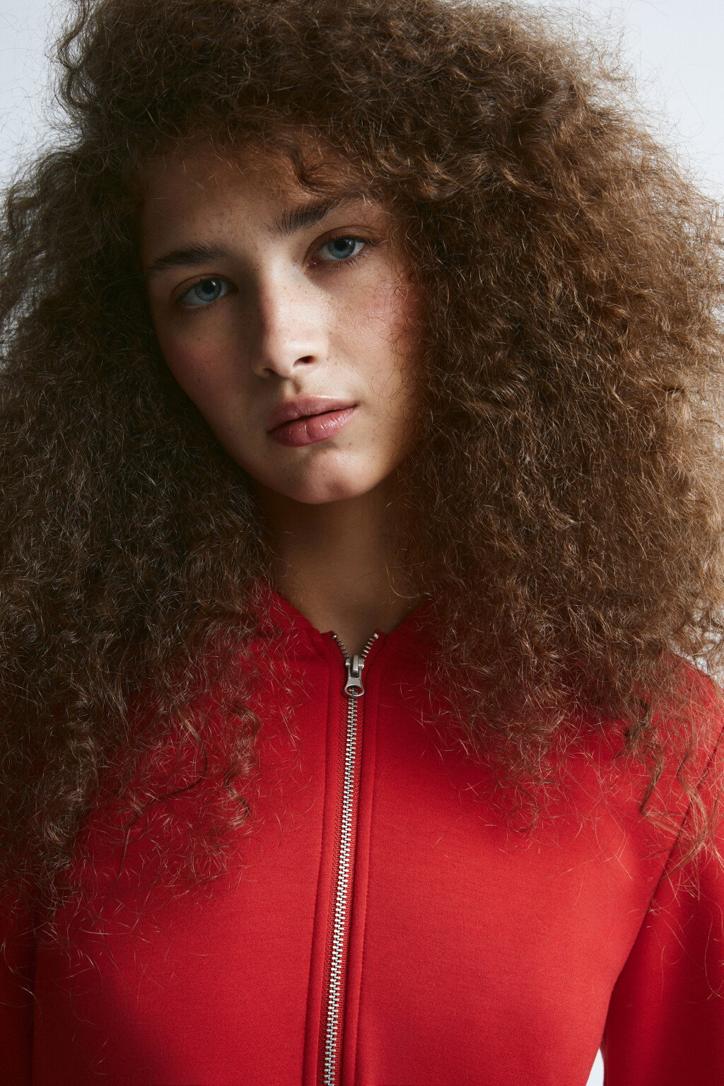 Худи-зипка облегающая - цвет красный - 7