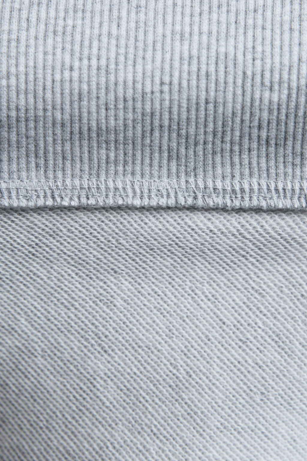 Свитшот с воротником на молнии - цвет серый - 7