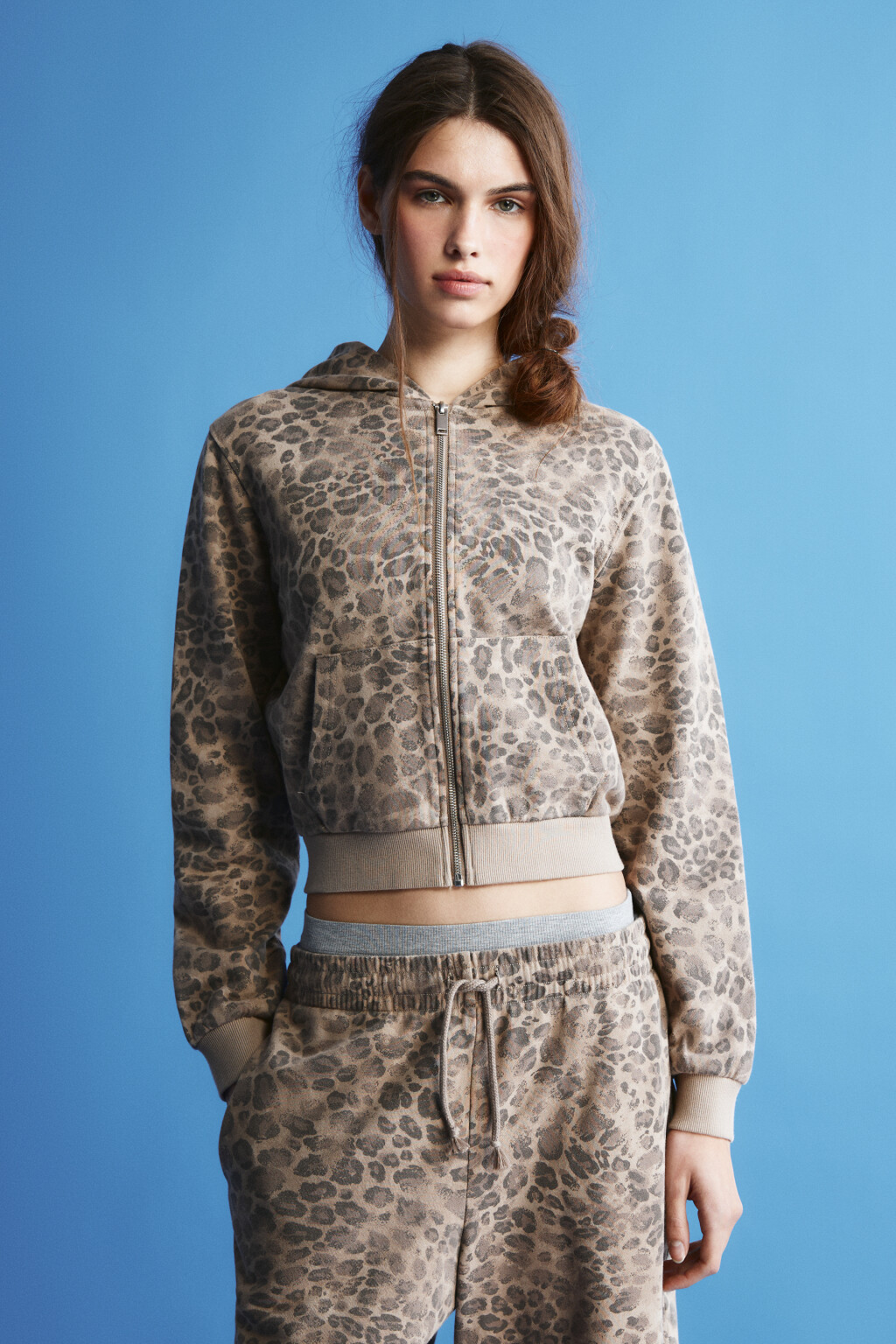 Худи-зипка с леопардовым принтом - цвет мультиколор - 3