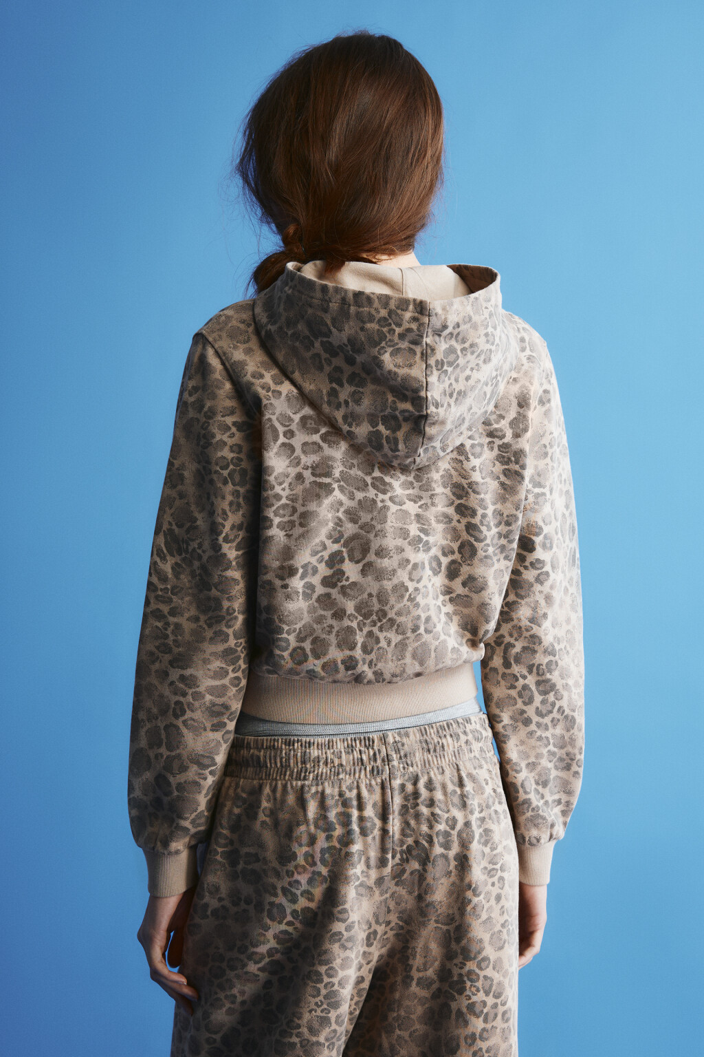 Худи-зипка с леопардовым принтом - цвет мультиколор - 4