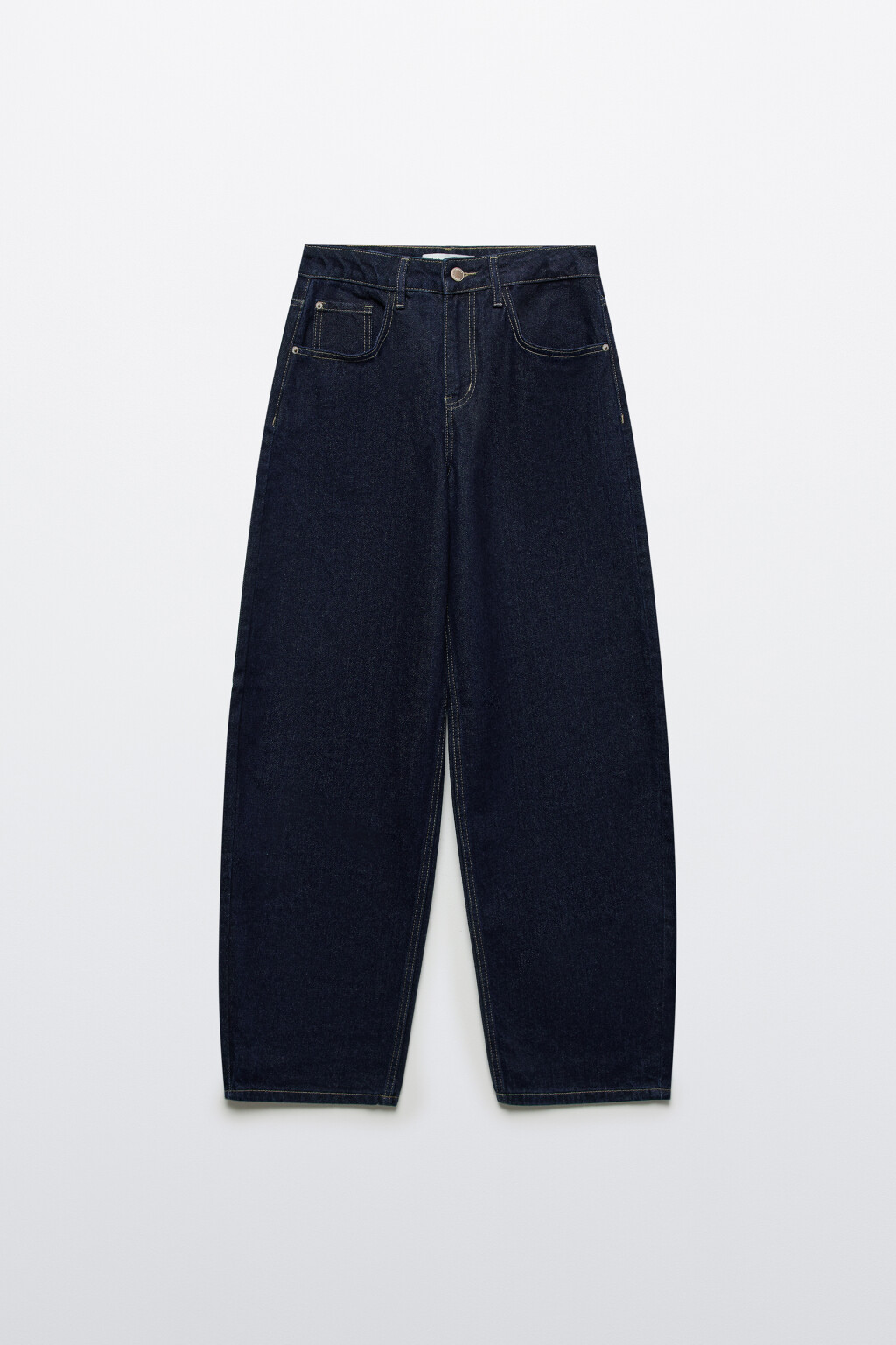 Джинсы barrel fit со средней посадкой - цвет синий - 1